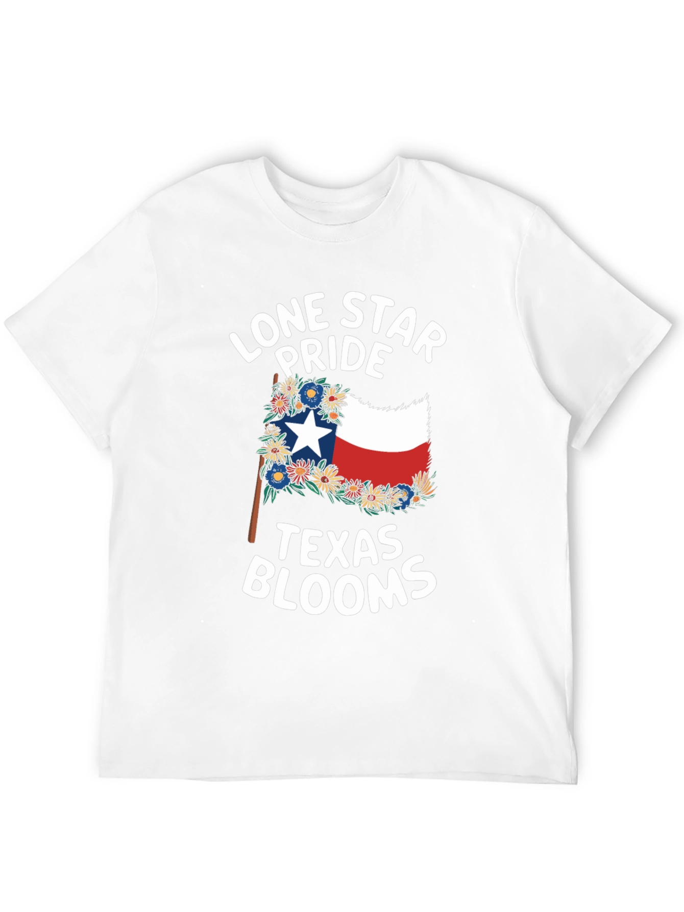 Texas Lone Star Pride Blooms T-Shirt