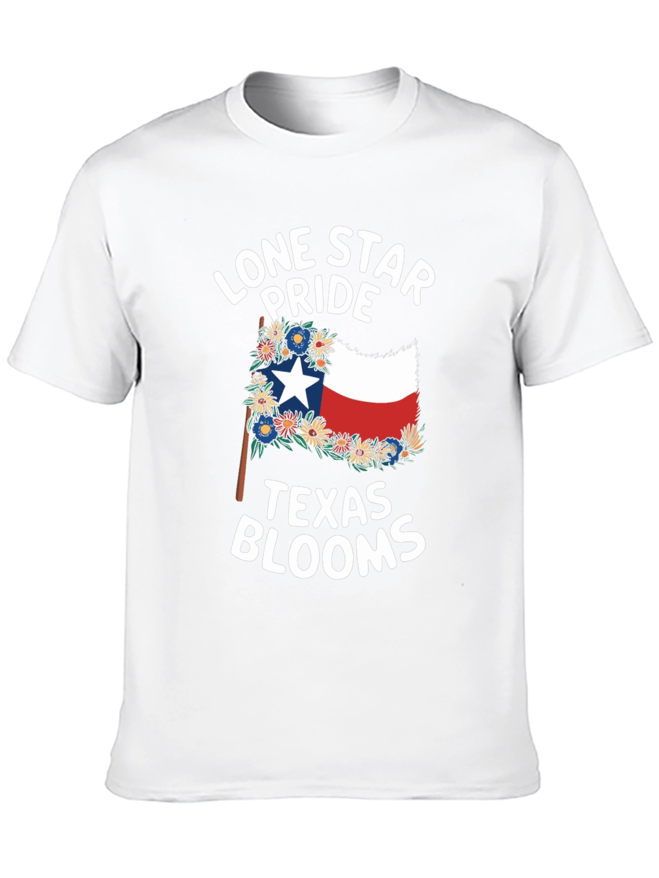 Texas Lone Star Pride Blooms T-Shirt