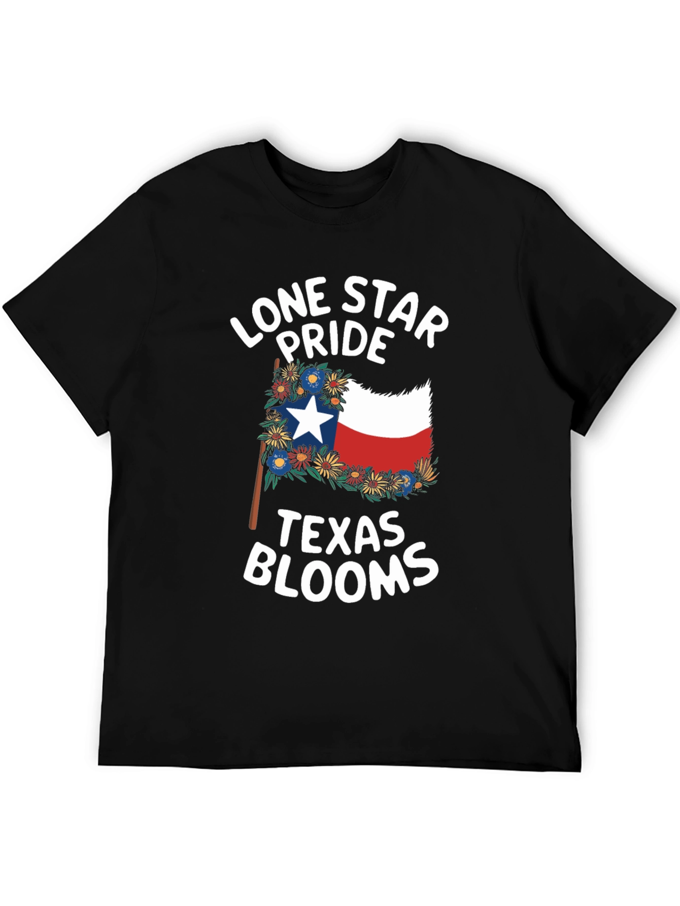 Texas Lone Star Pride Blooms T-Shirt