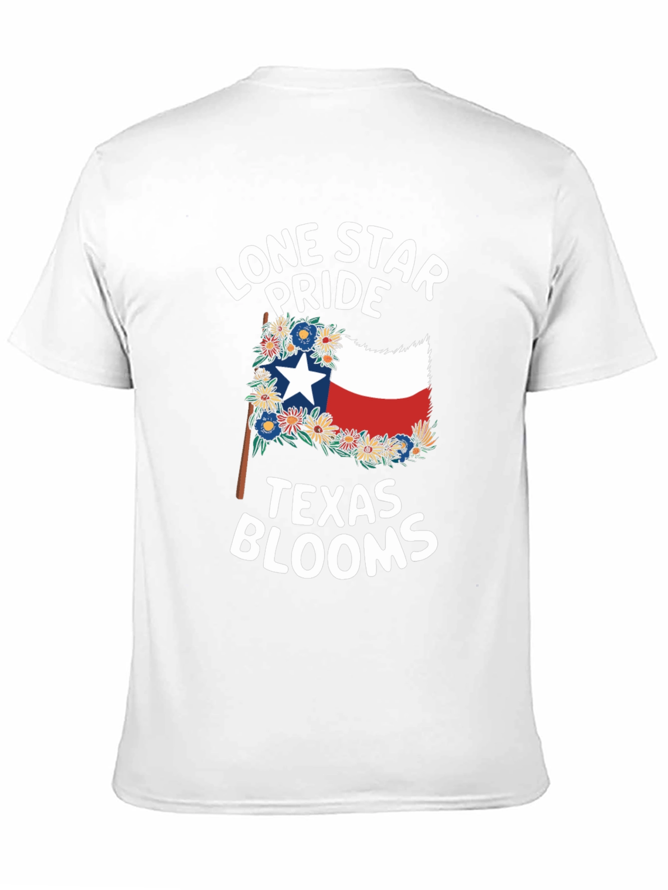 Texas Lone Star Pride Blooms T-Shirt