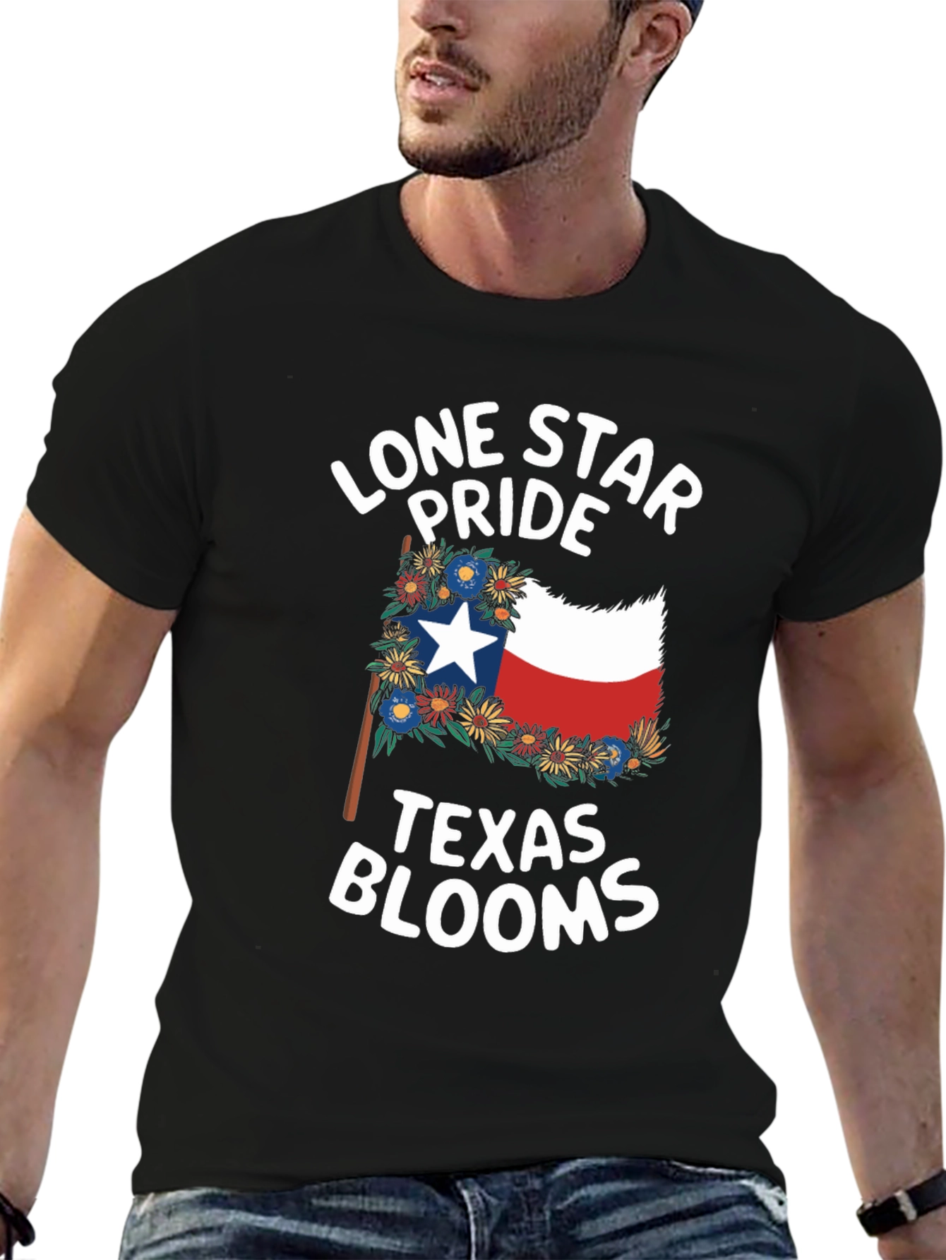Texas Lone Star Pride Blooms T-Shirt