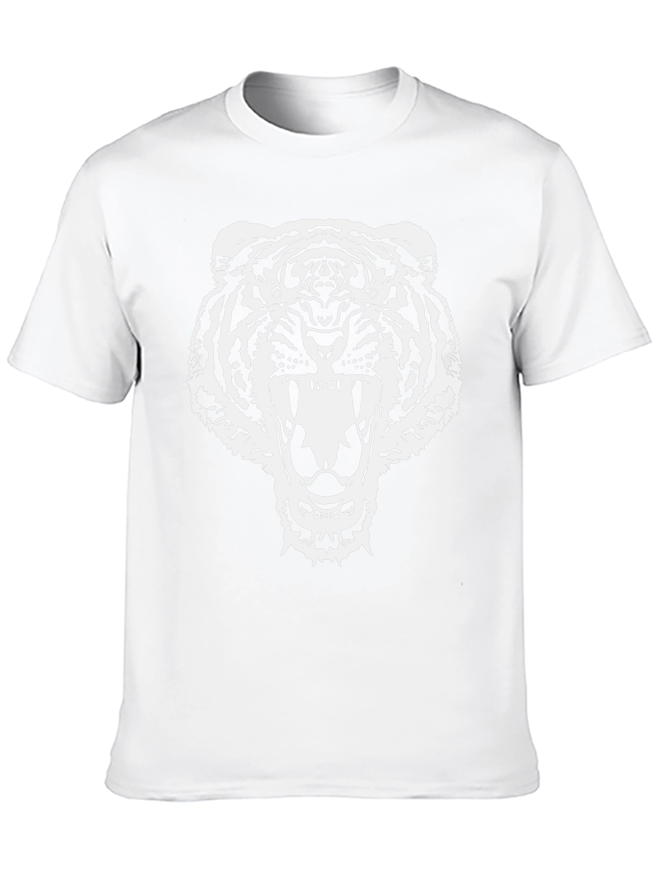 Bold Tiger Graphic Tee - Black Cotton Comfort