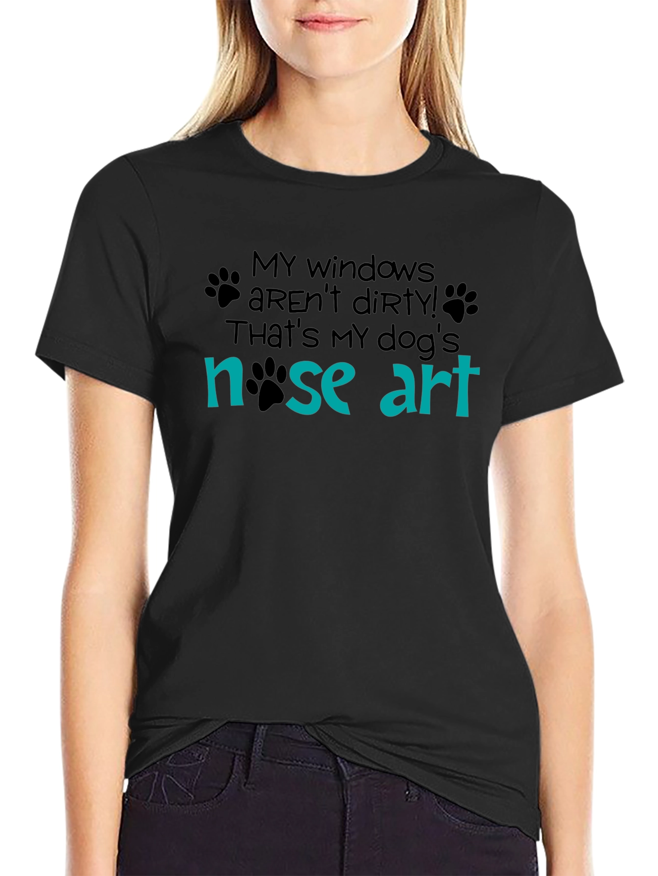 Dog Nose Art T-Shirt - Funny Pet Lover Tee