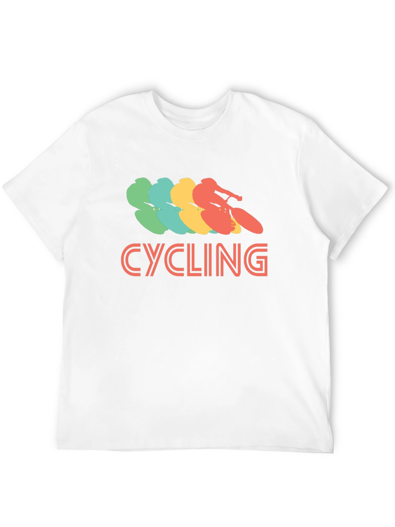 Cycling Retro Graphic T-Shirt - Casual Tee
