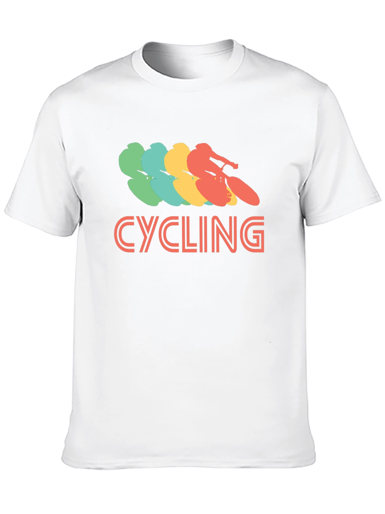 Cycling Retro Graphic T-Shirt - Casual Tee