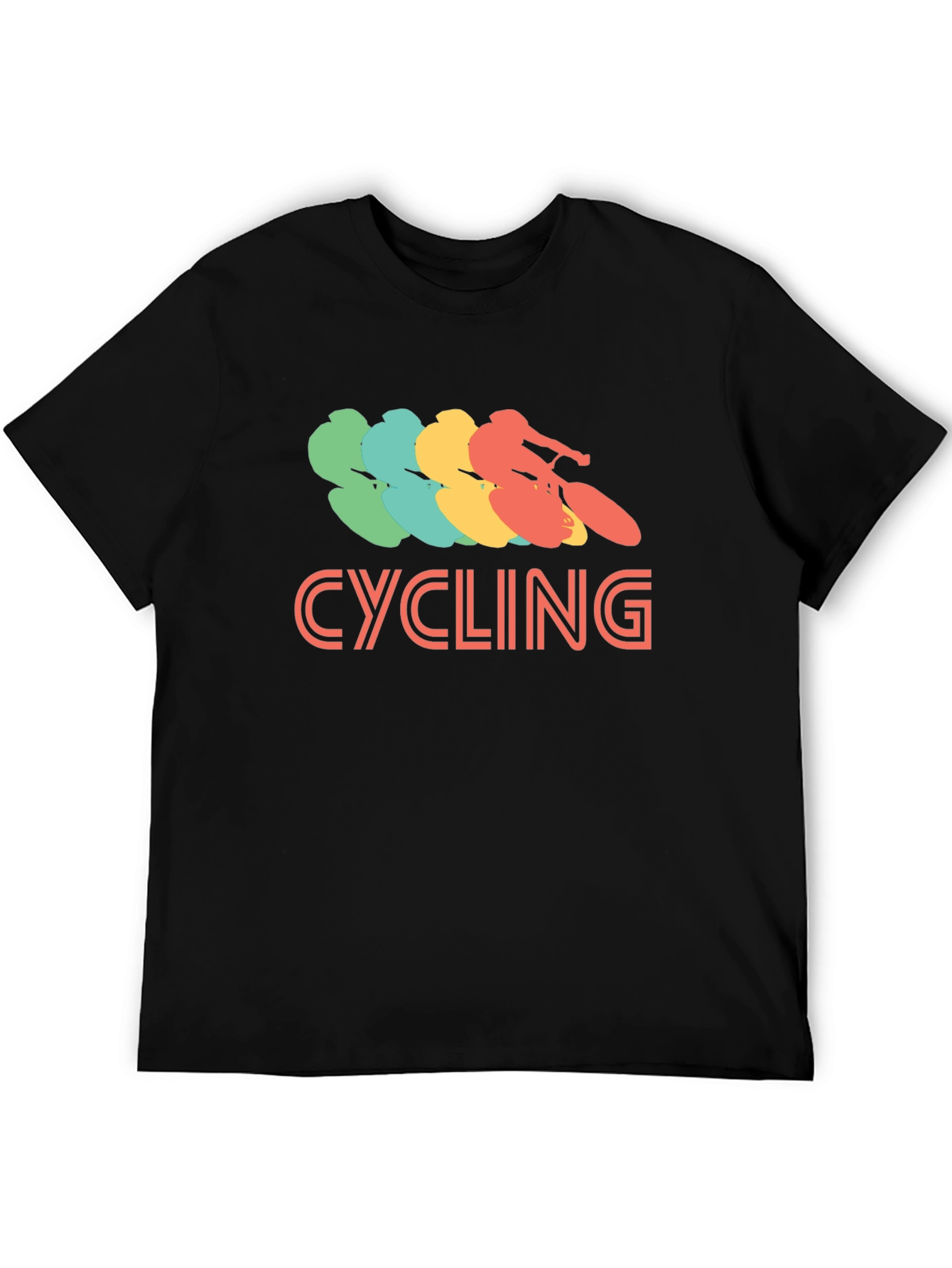 Cycling Retro Graphic T-Shirt - Casual Tee