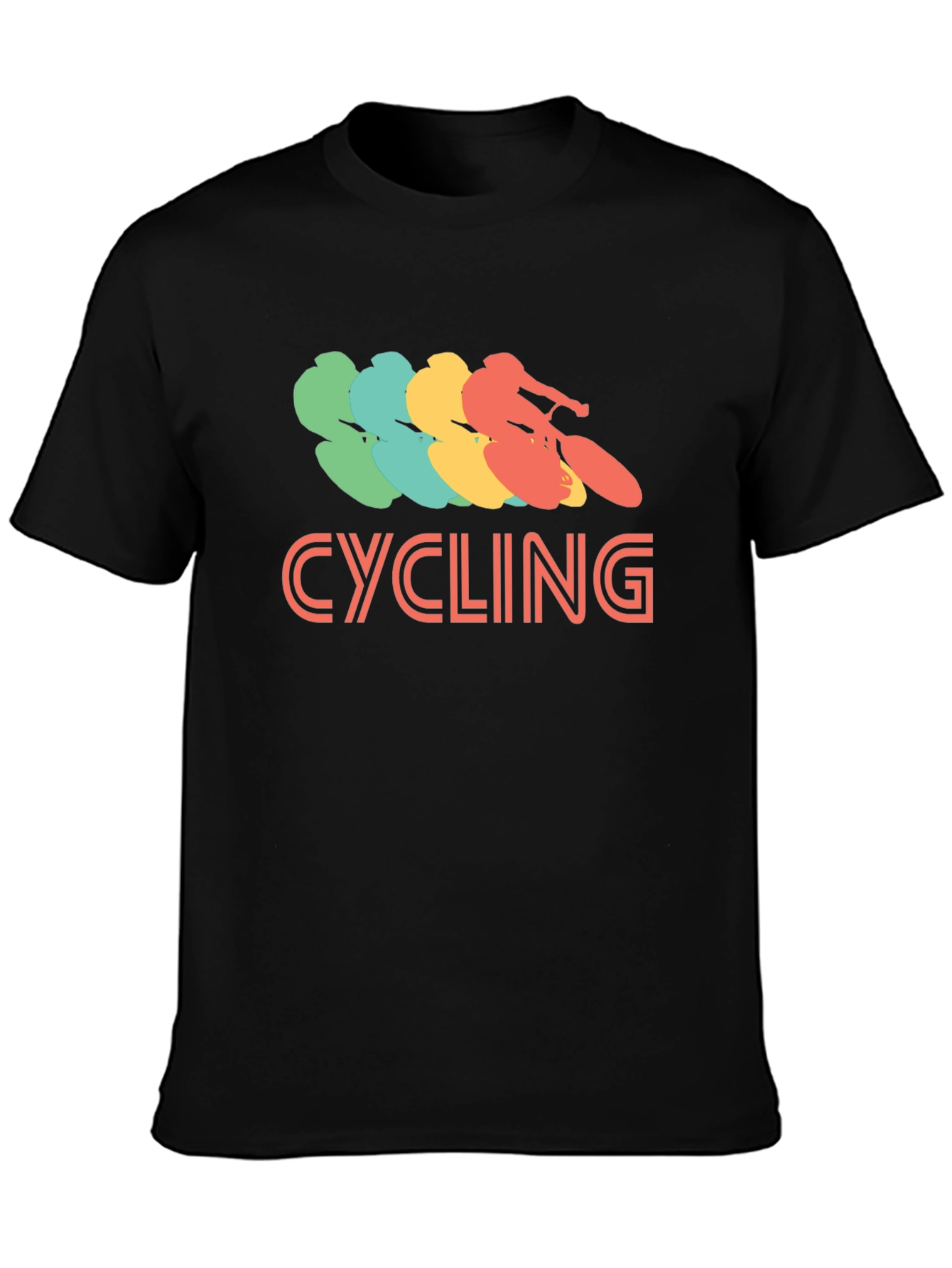 Cycling Retro Graphic T-Shirt - Casual Tee