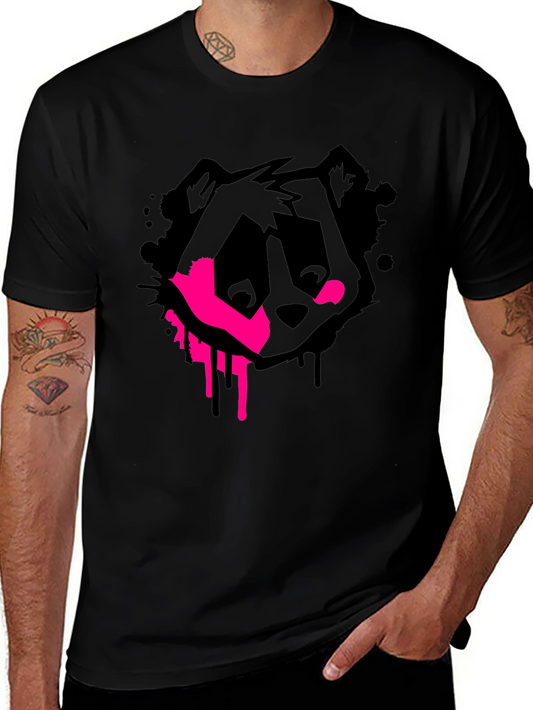 Black Bear Graffiti Graphic Tee - Modern Style