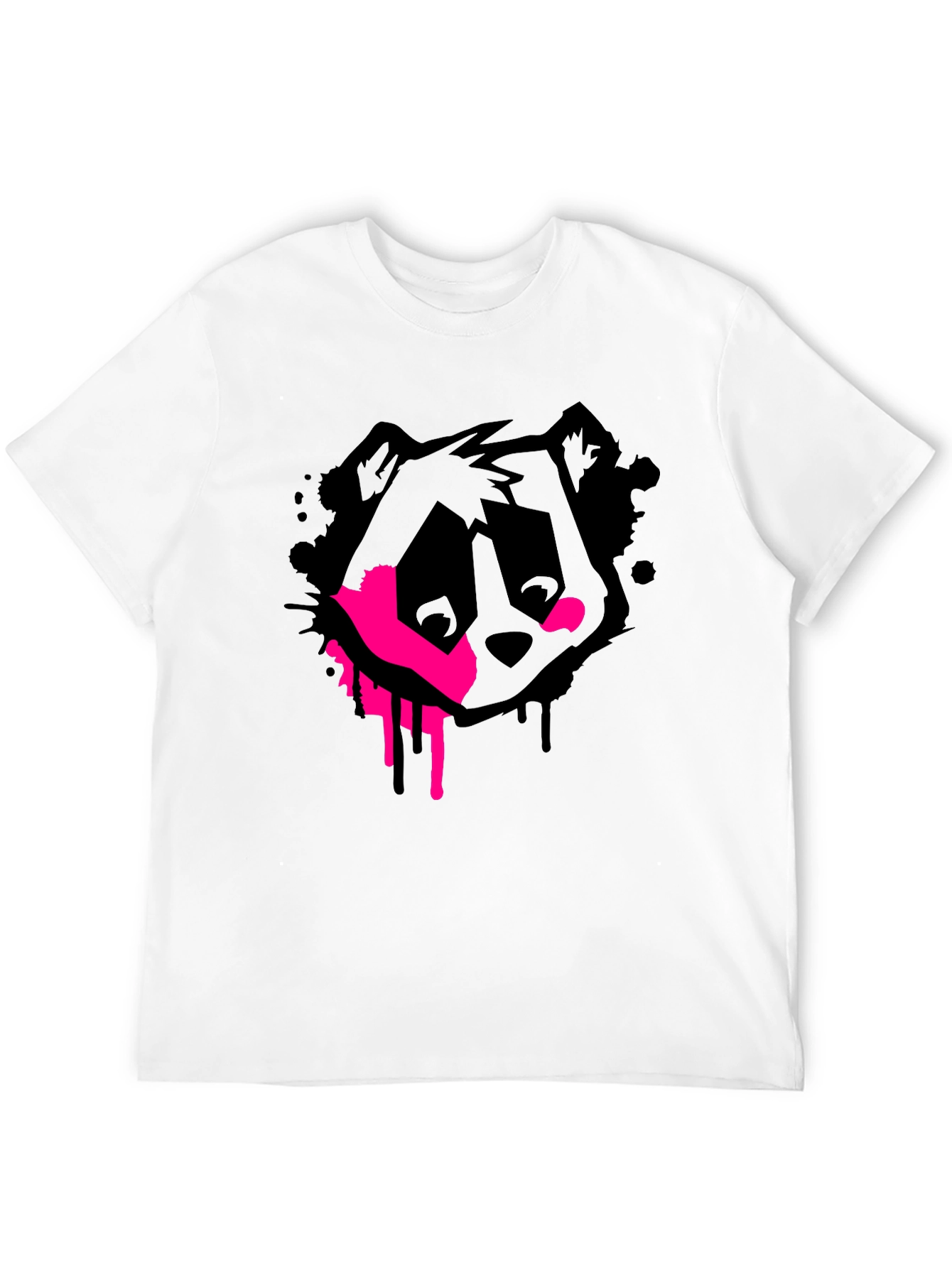 Black Bear Graffiti Graphic Tee - Modern Style