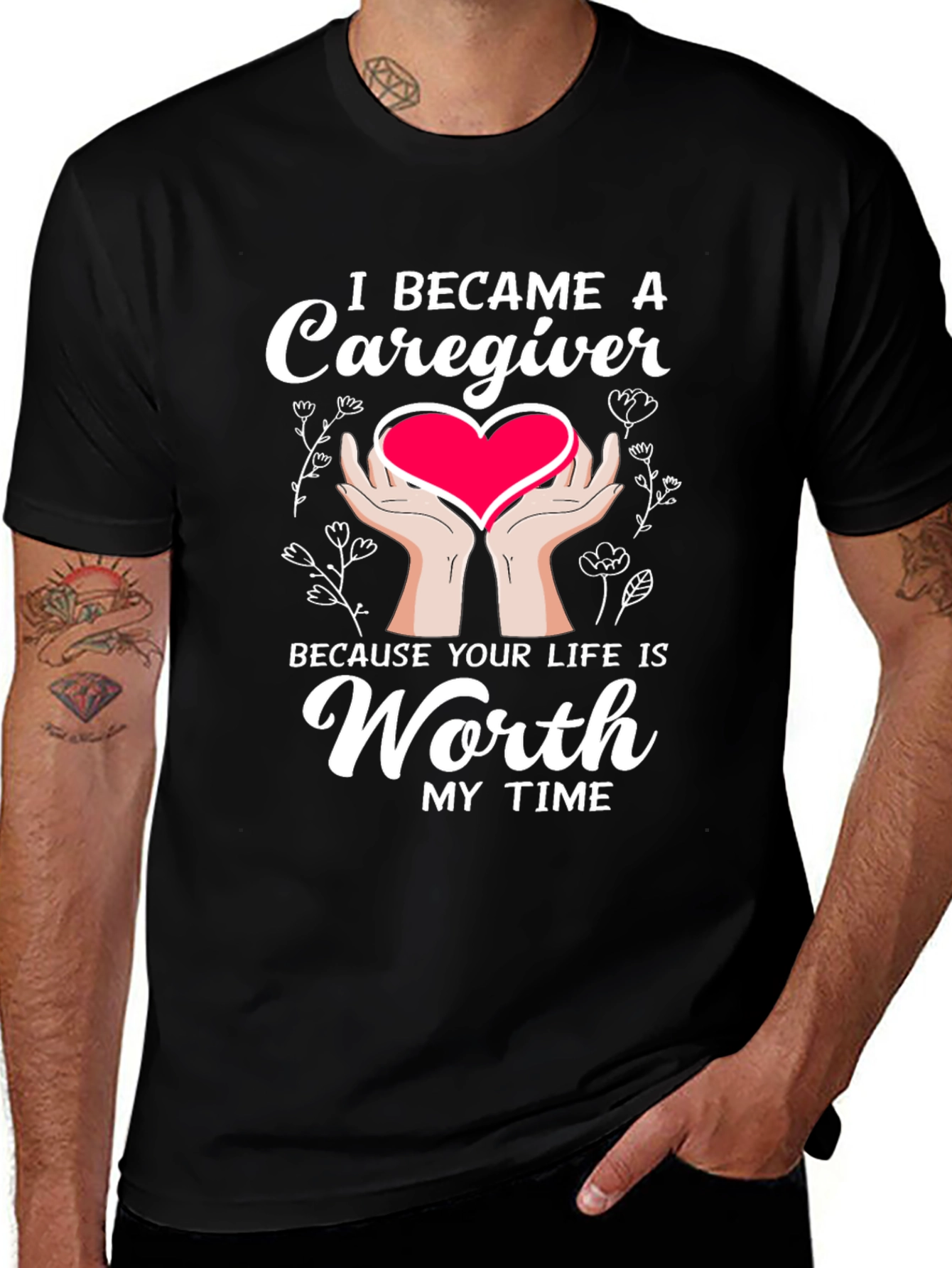 Caregiver T-Shirt: Worth My Time Graphic Tee