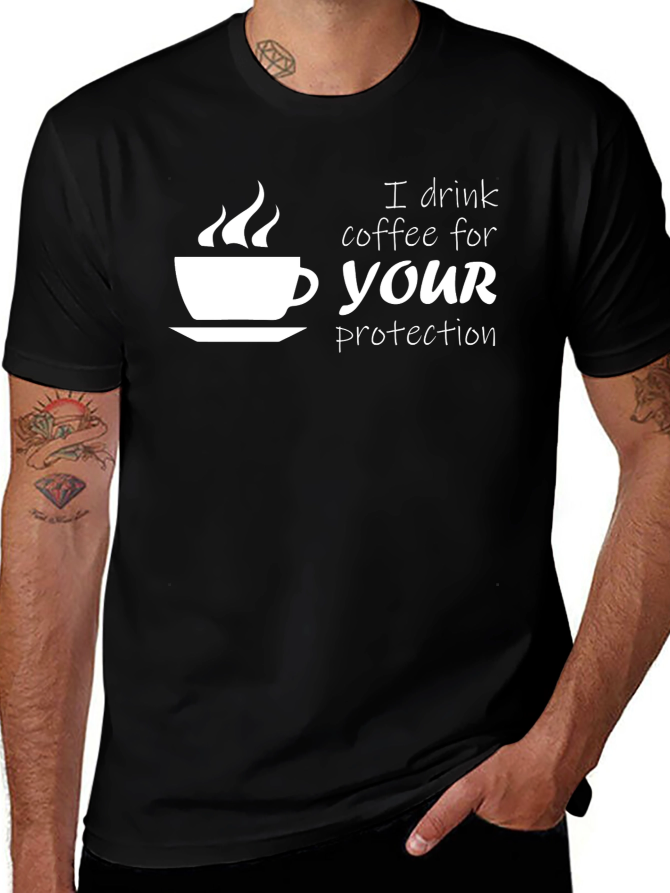 Coffee Drinker Protection Graphic Tee