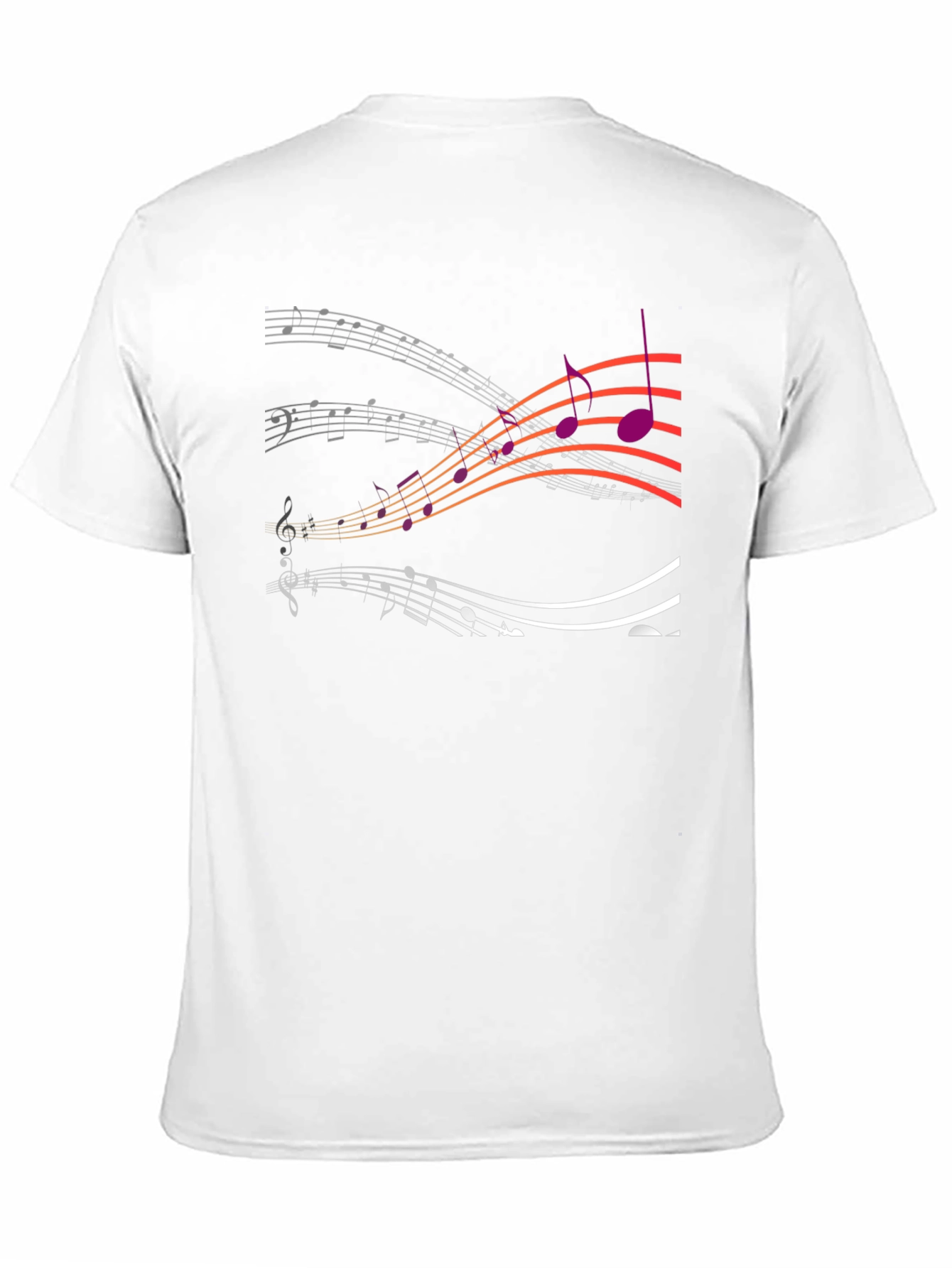 Musical Note Graphic T-Shirt - Stylish Black Tee
