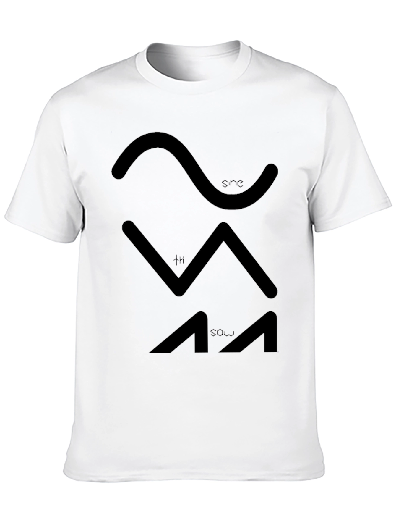 Sine Sawtooth Waveform Graphic Tee