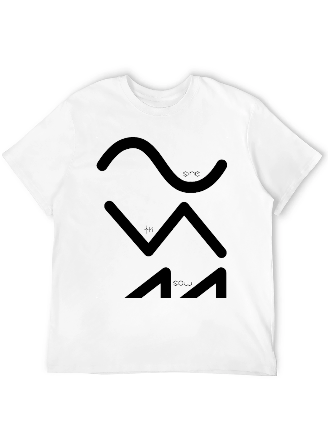Sine Sawtooth Waveform Graphic Tee