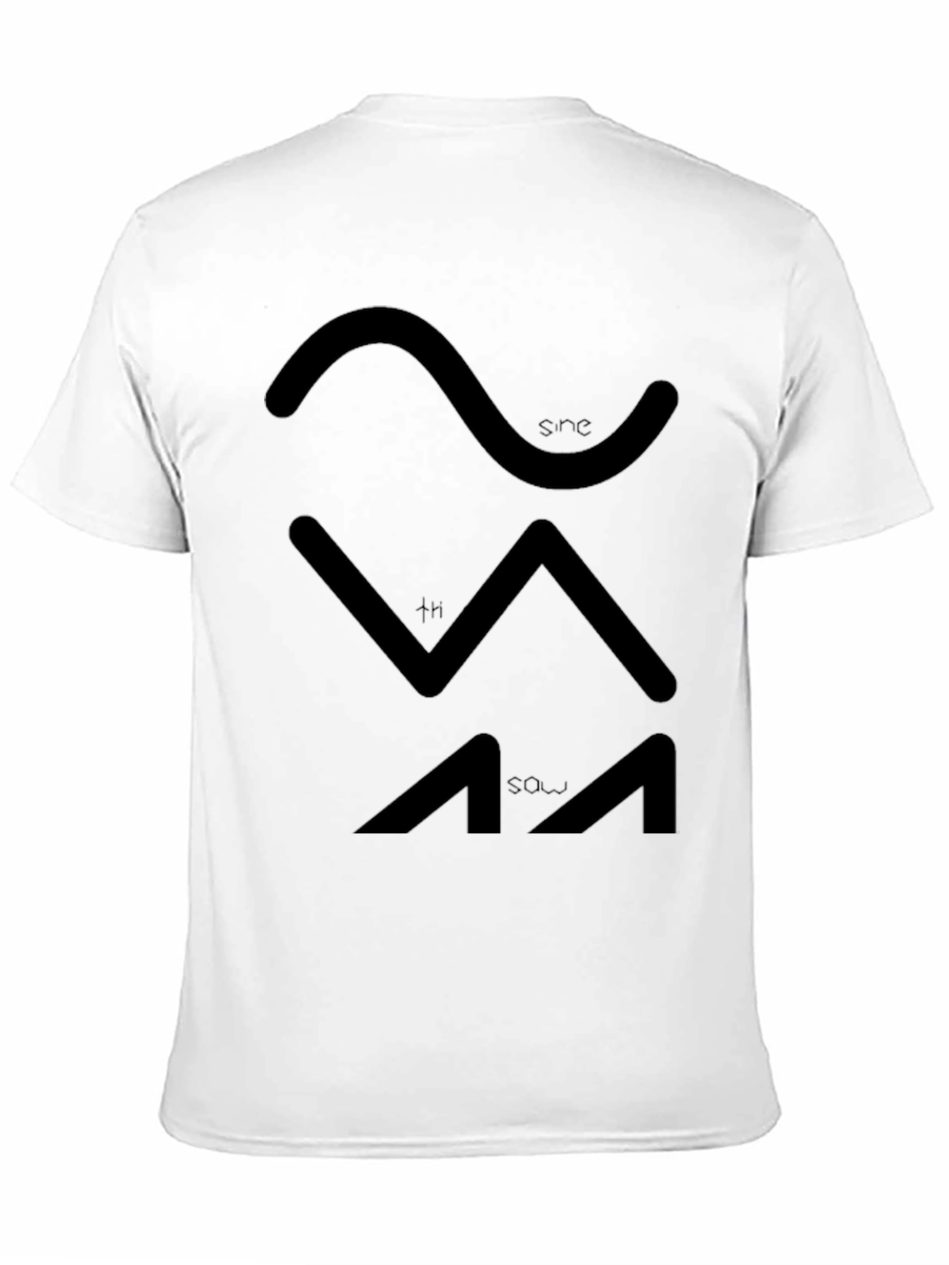 Sine Sawtooth Waveform Graphic Tee