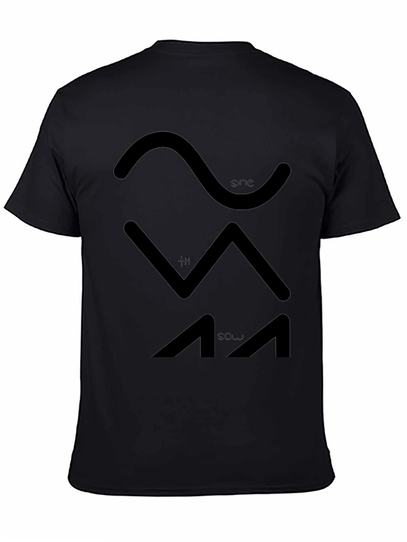 Sine Sawtooth Waveform Graphic Tee
