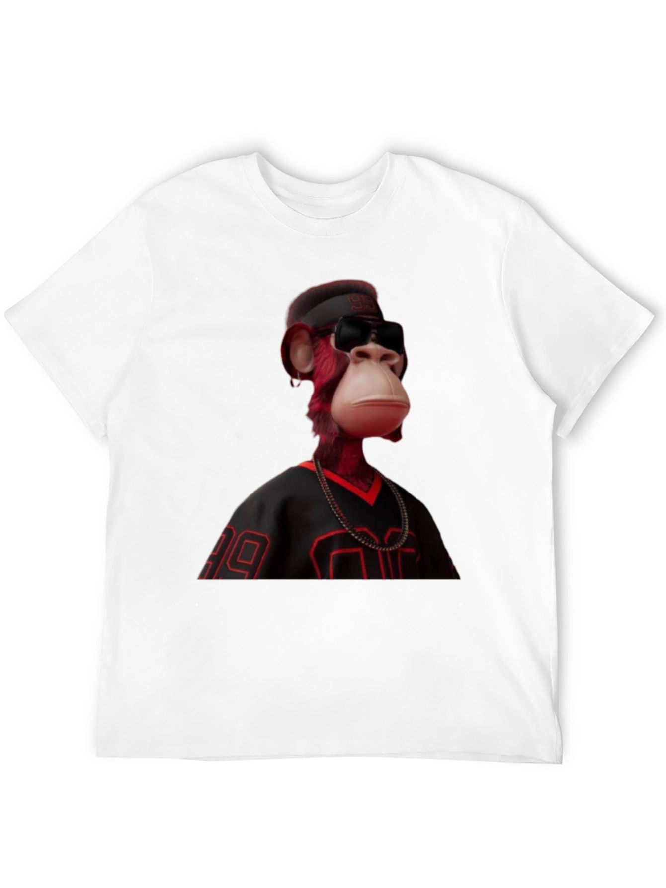 Bored Ape Graphic Tee - Black Jersey Style