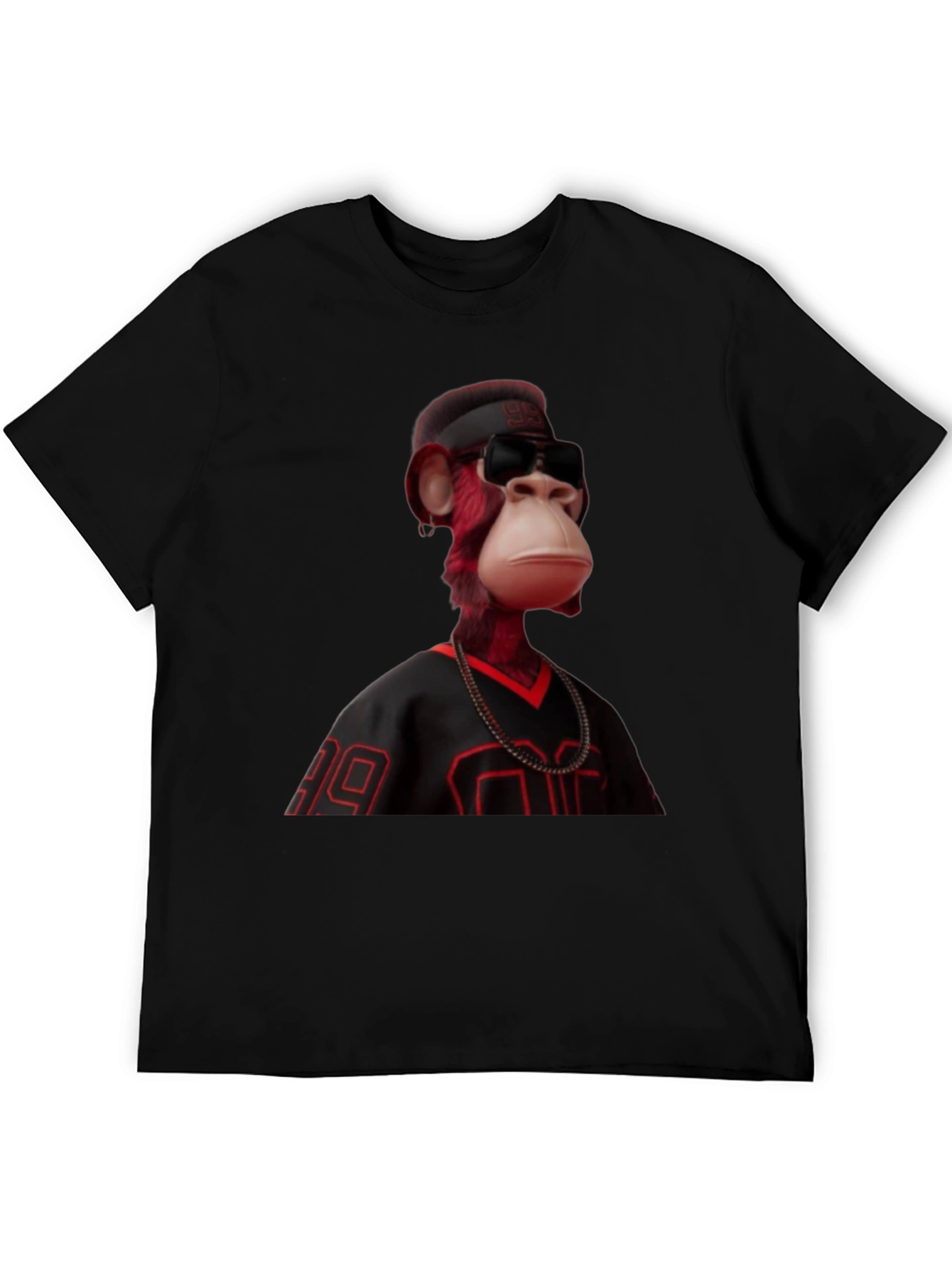 Bored Ape Graphic Tee - Black Jersey Style