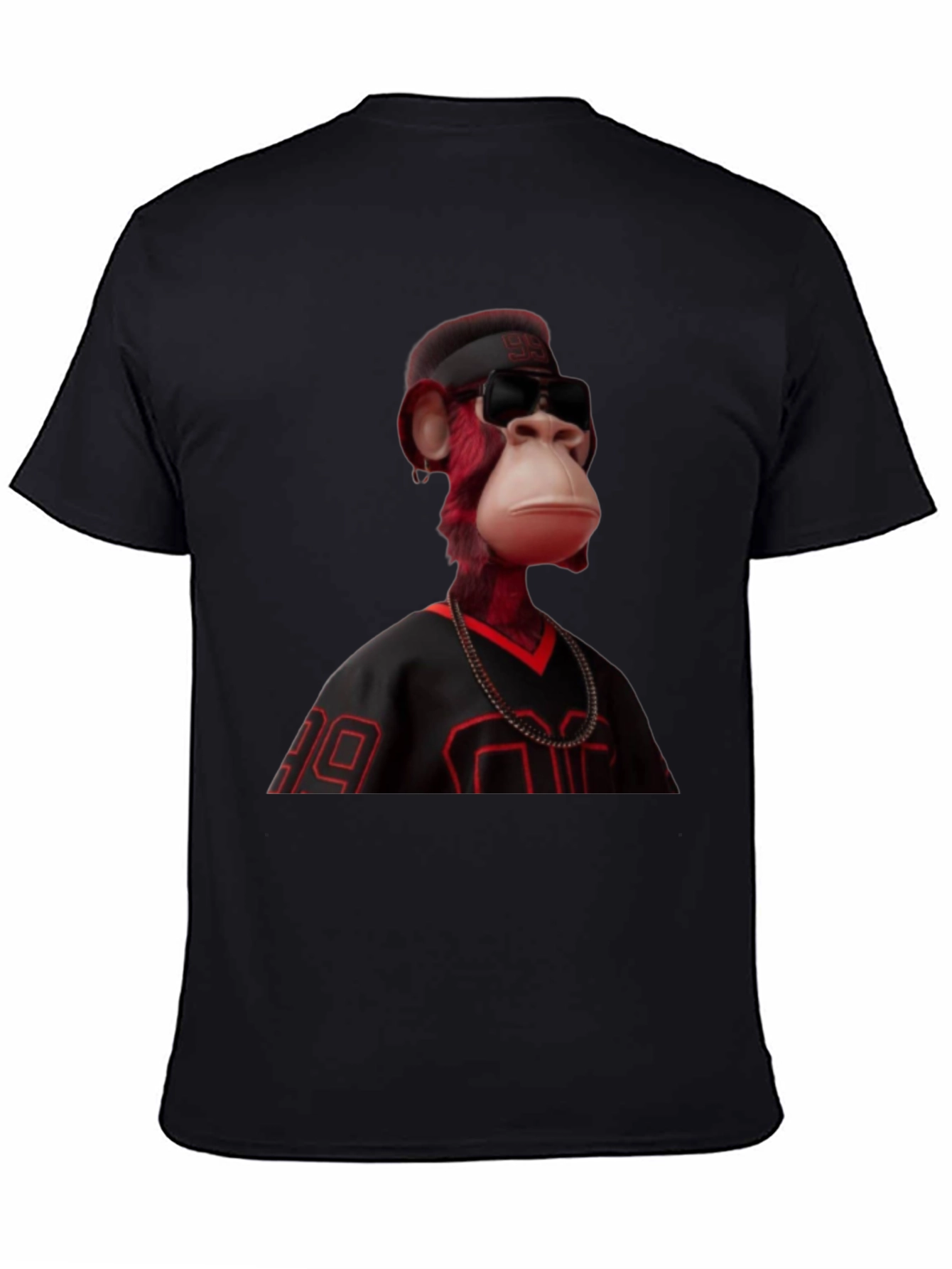 Bored Ape Graphic Tee - Black Jersey Style