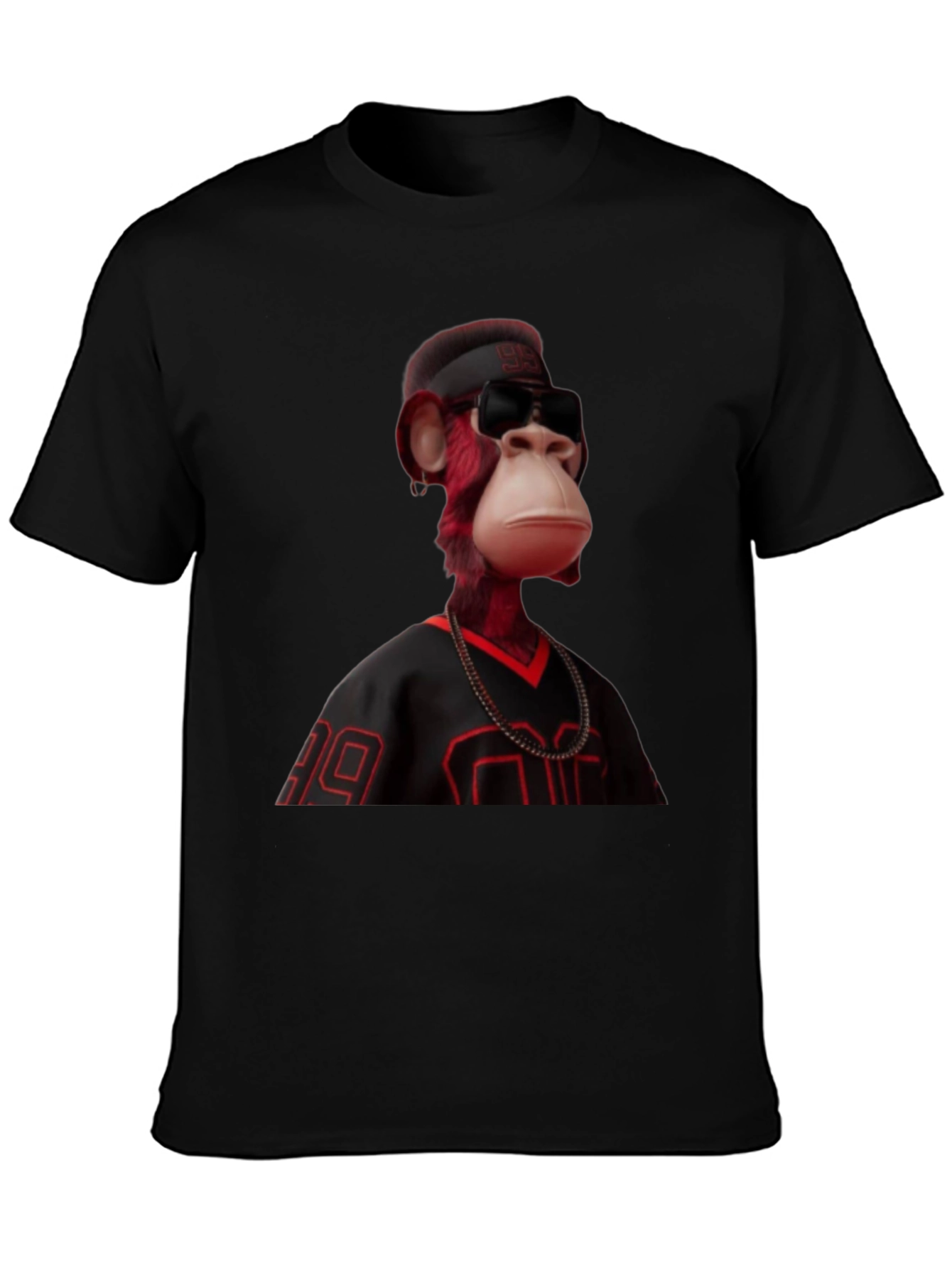 Bored Ape Graphic Tee - Black Jersey Style