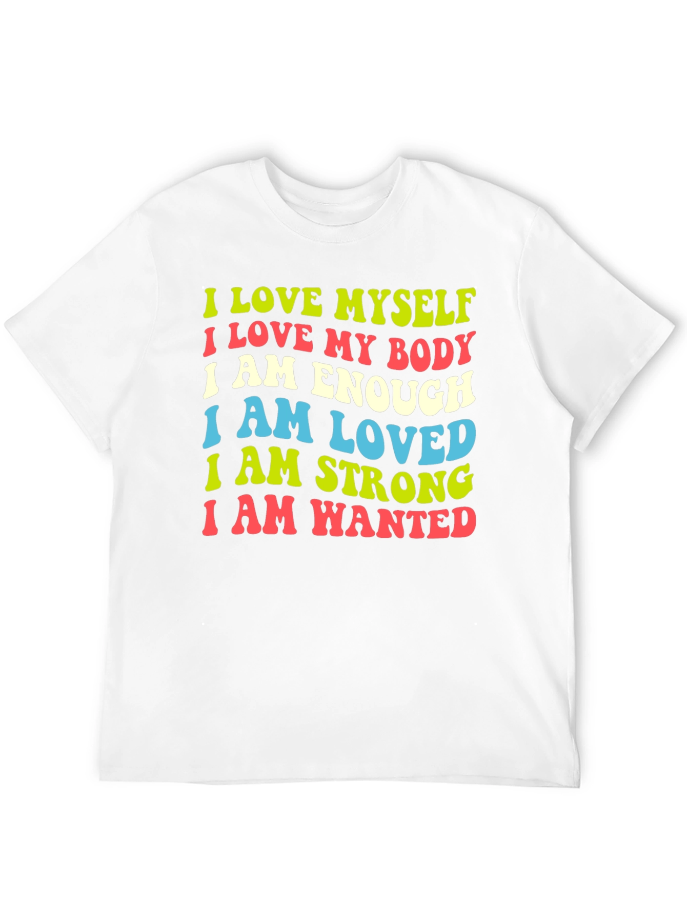 Positive Affirmation Tee - Love Myself Love My Body