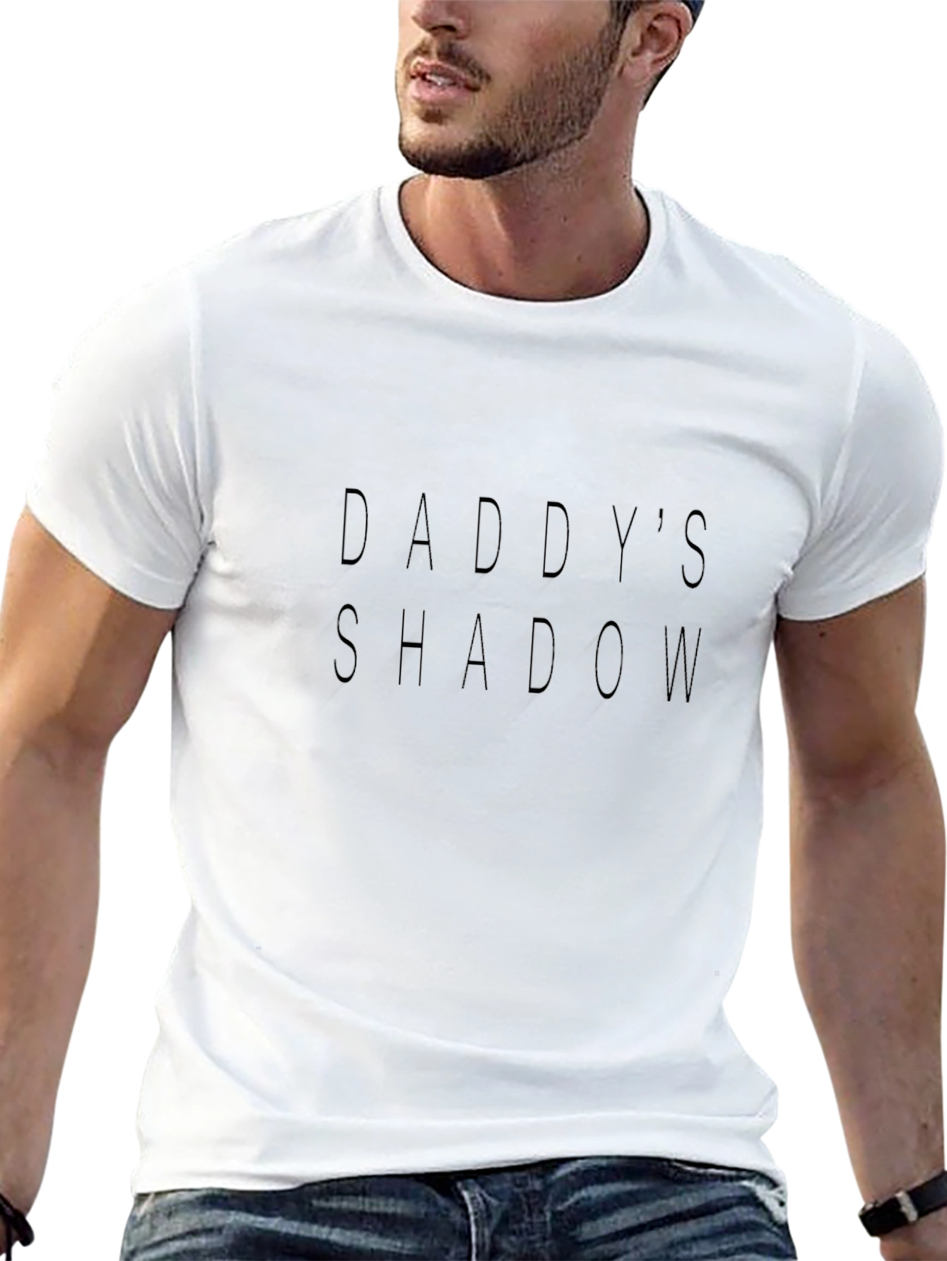 Daddys Shadow Black Graphic Tee - Mens