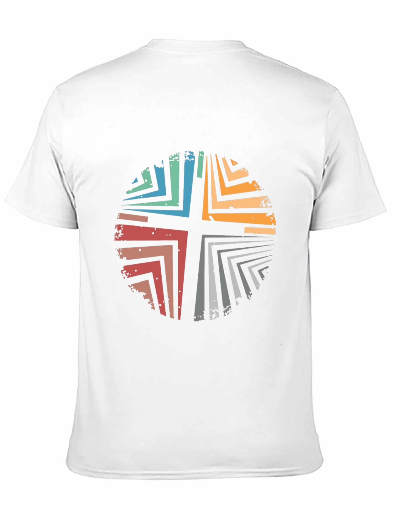 Retro Cross Graphic Black T-Shirt