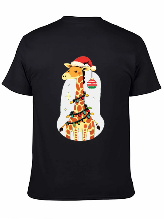 Festive Giraffe Christmas T-Shirt