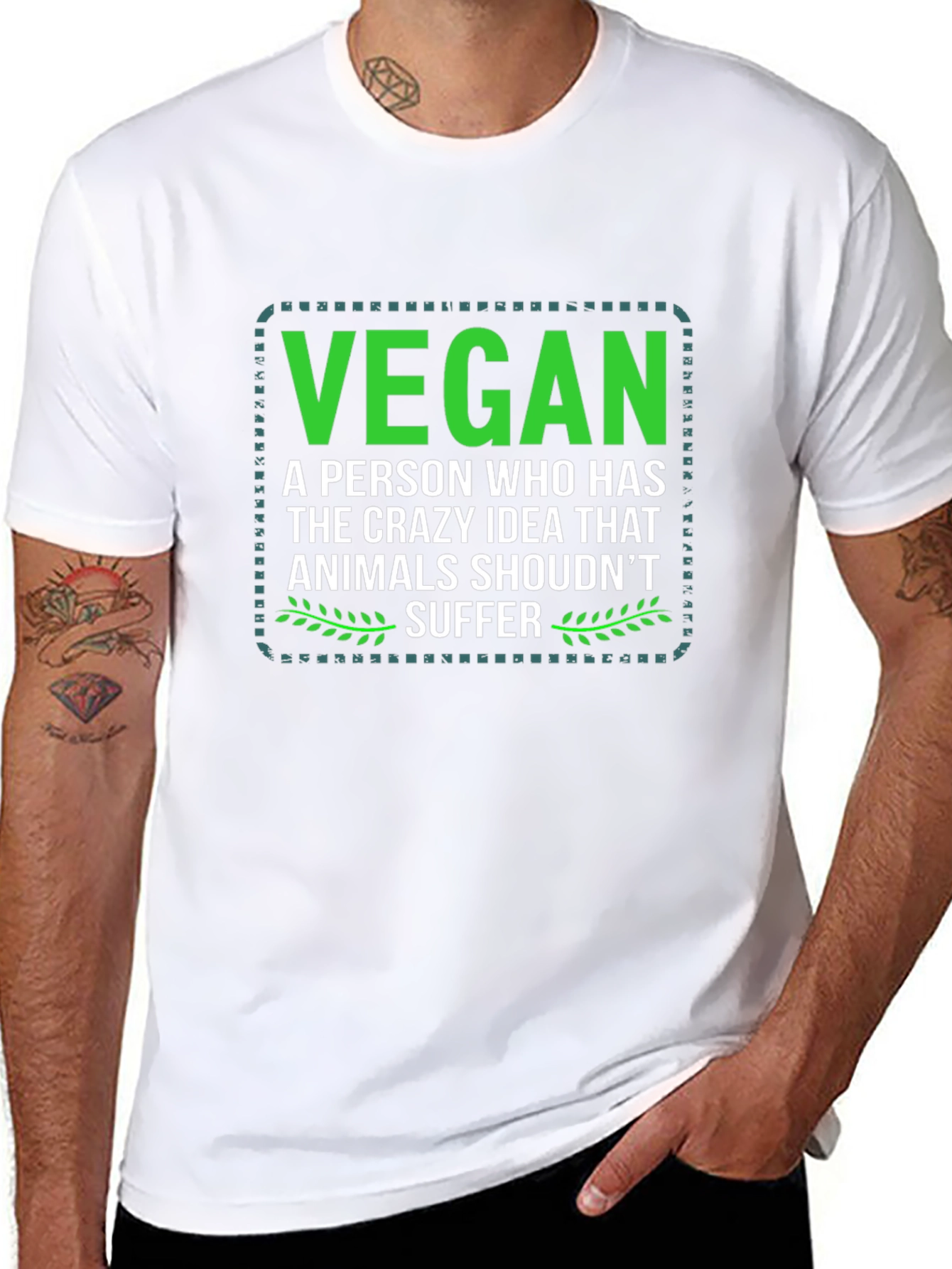 Vegan Statement Tee - Animals Shouldnt Suffer