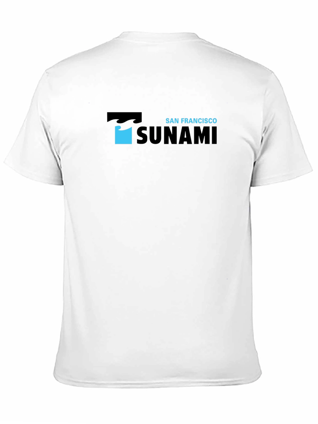 San Francisco Tsunami Graphic Print Black T-Shirt