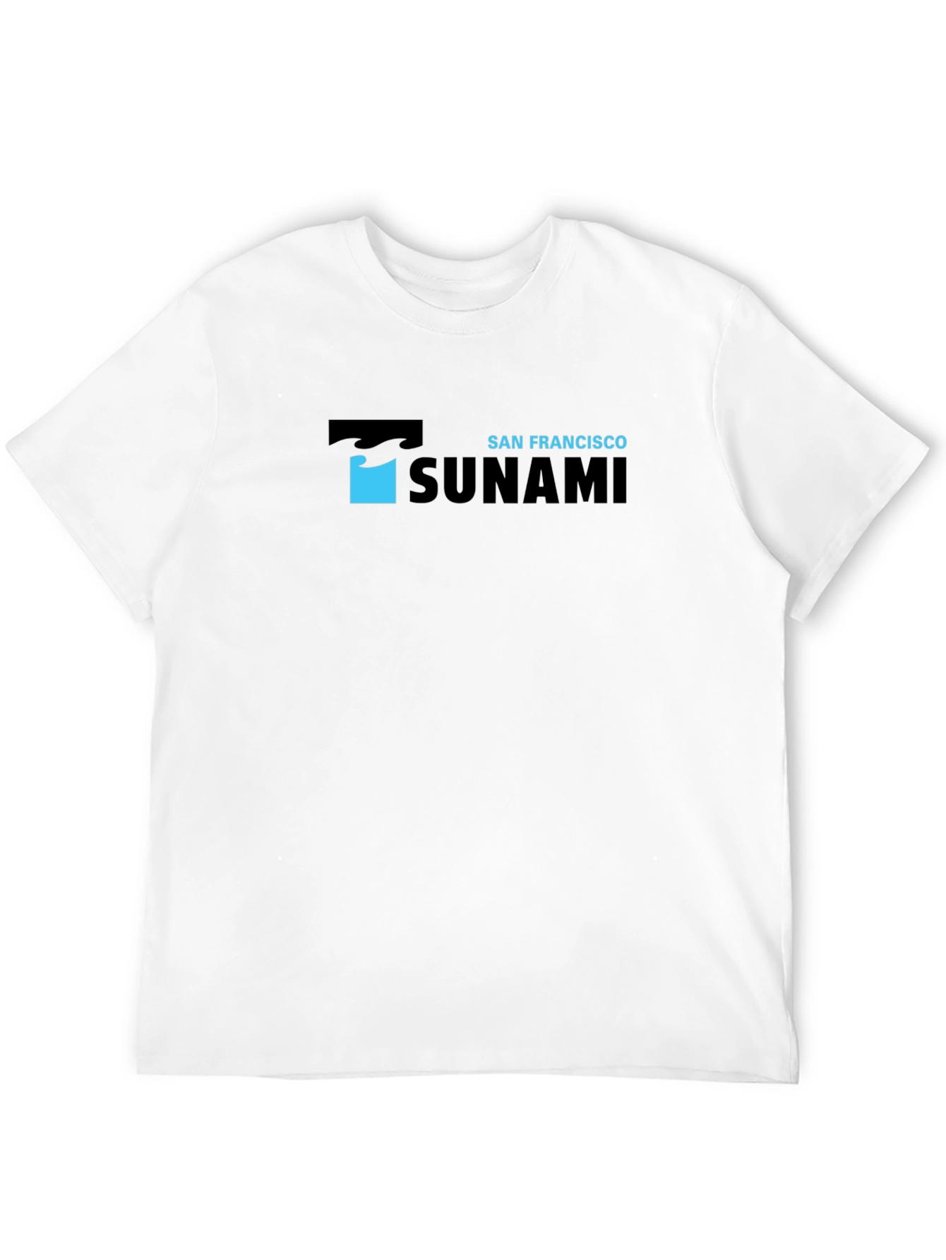 San Francisco Tsunami Graphic Print Black T-Shirt