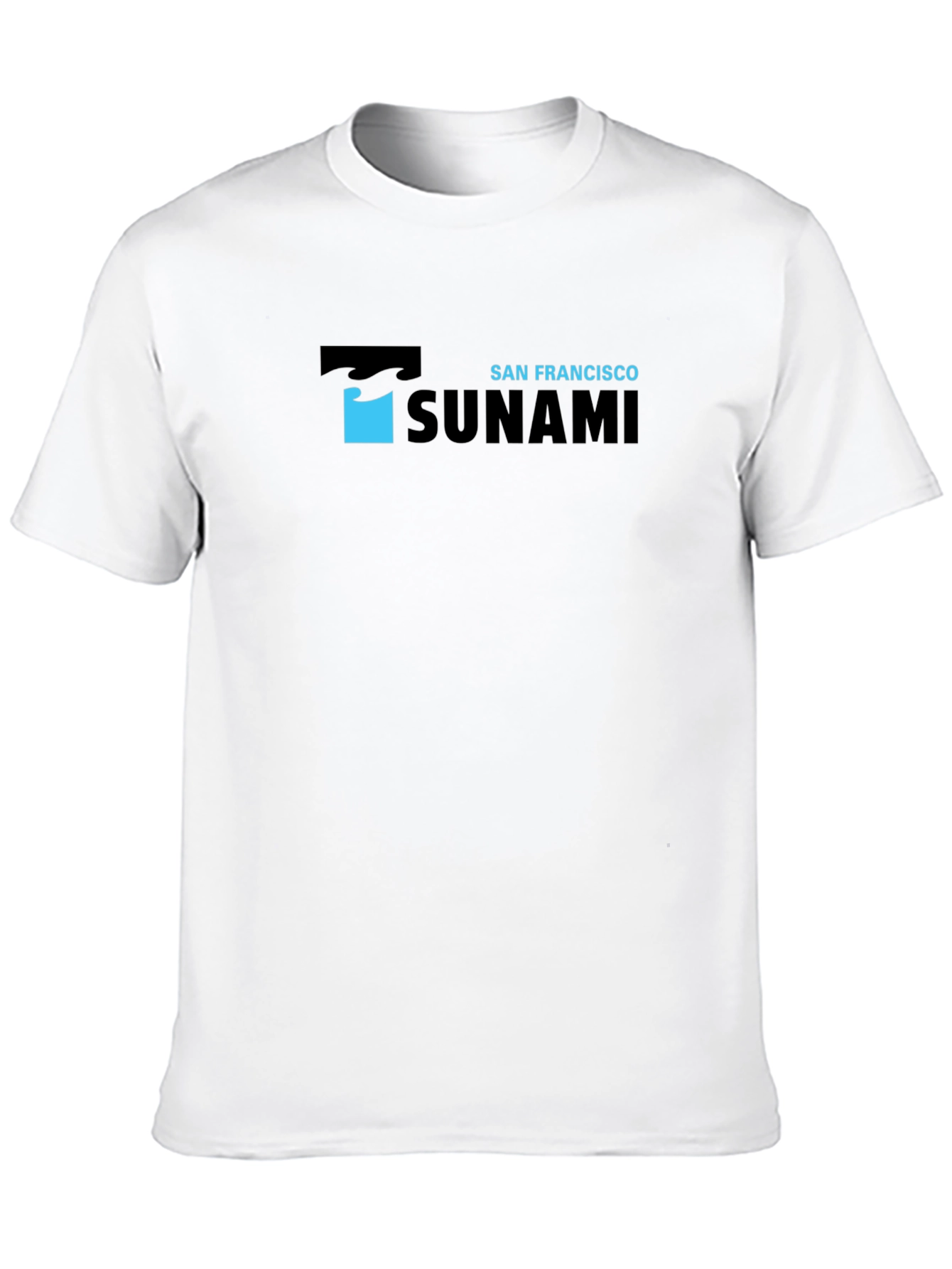 San Francisco Tsunami Graphic Print Black T-Shirt