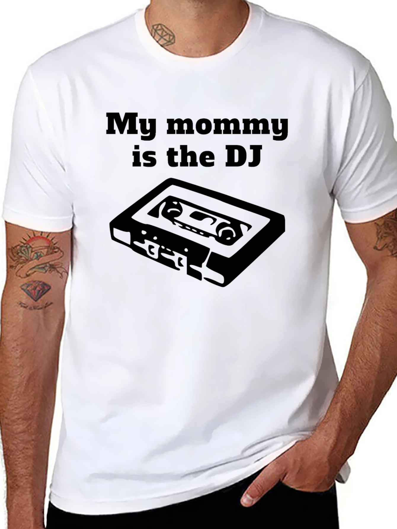 My Mommy is the DJ Cassette Tape Graphic Tee
