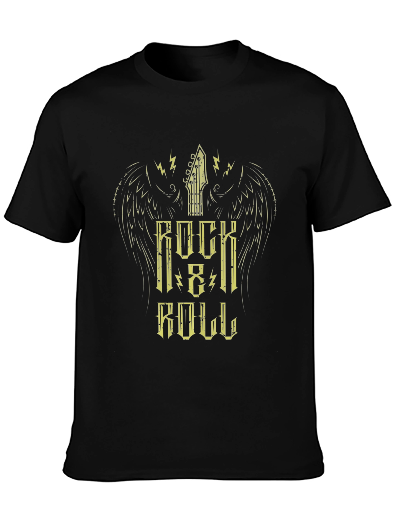 Rock & Roll Guitar Wing Graphic T-Shirt