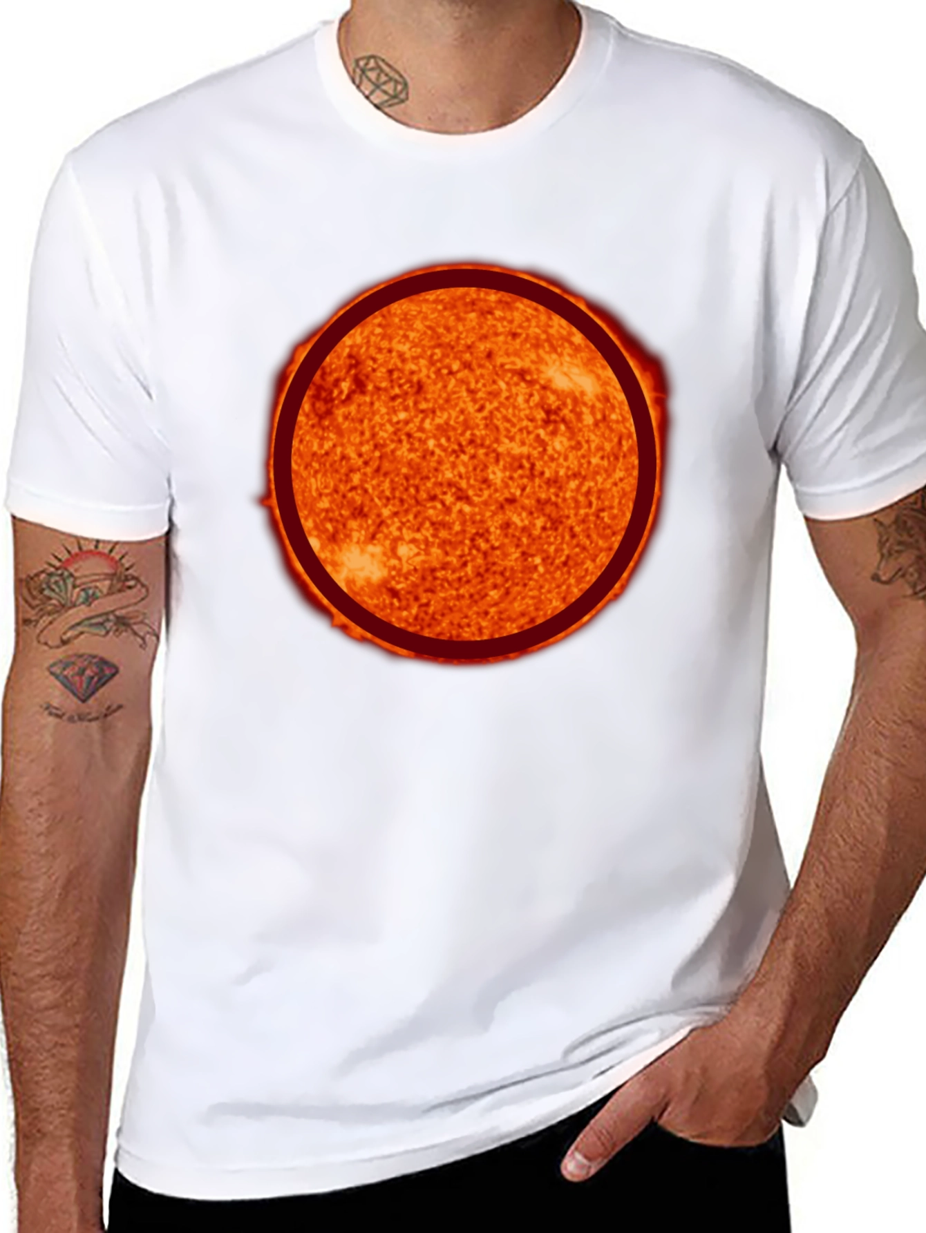 Sun Graphic Black T-Shirt