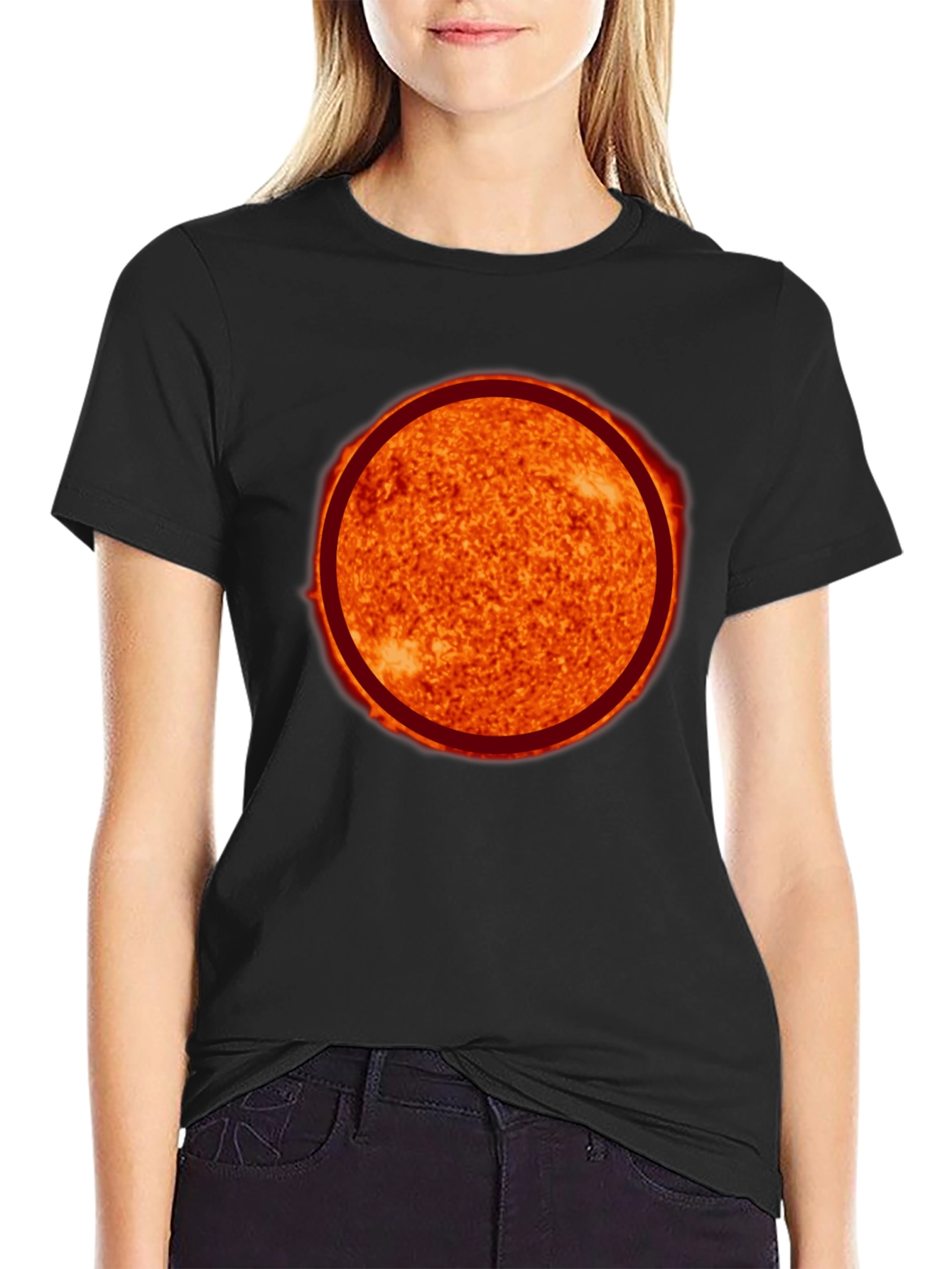 Sun Graphic Black T-Shirt