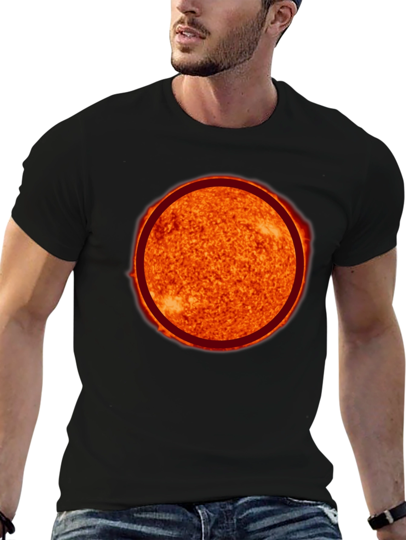Sun Graphic Black T-Shirt