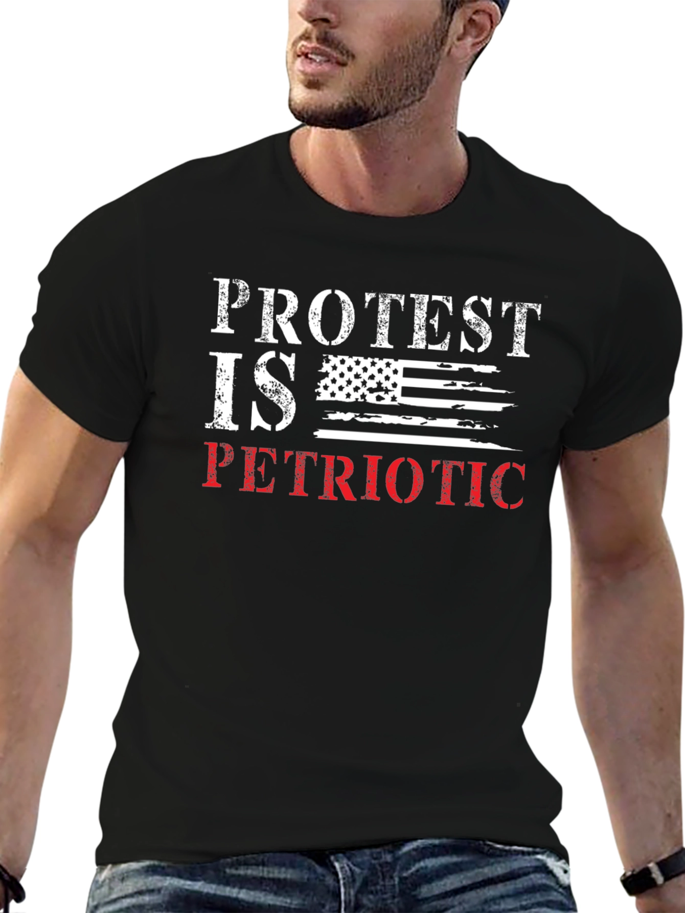 Protest is Patriotic T-Shirt - American Flag