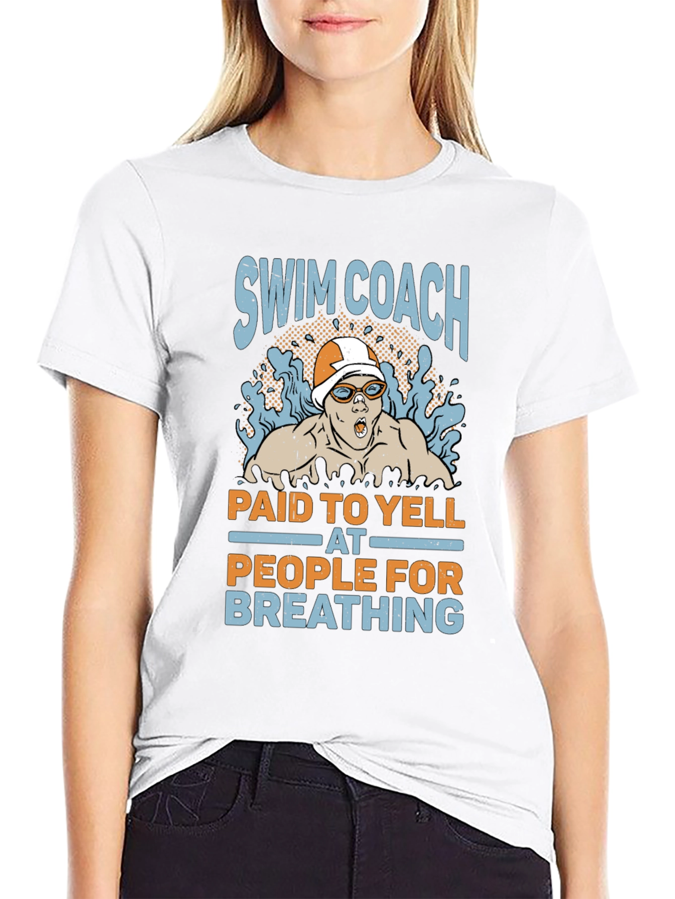 Swim Coach Yelling T-Shirt