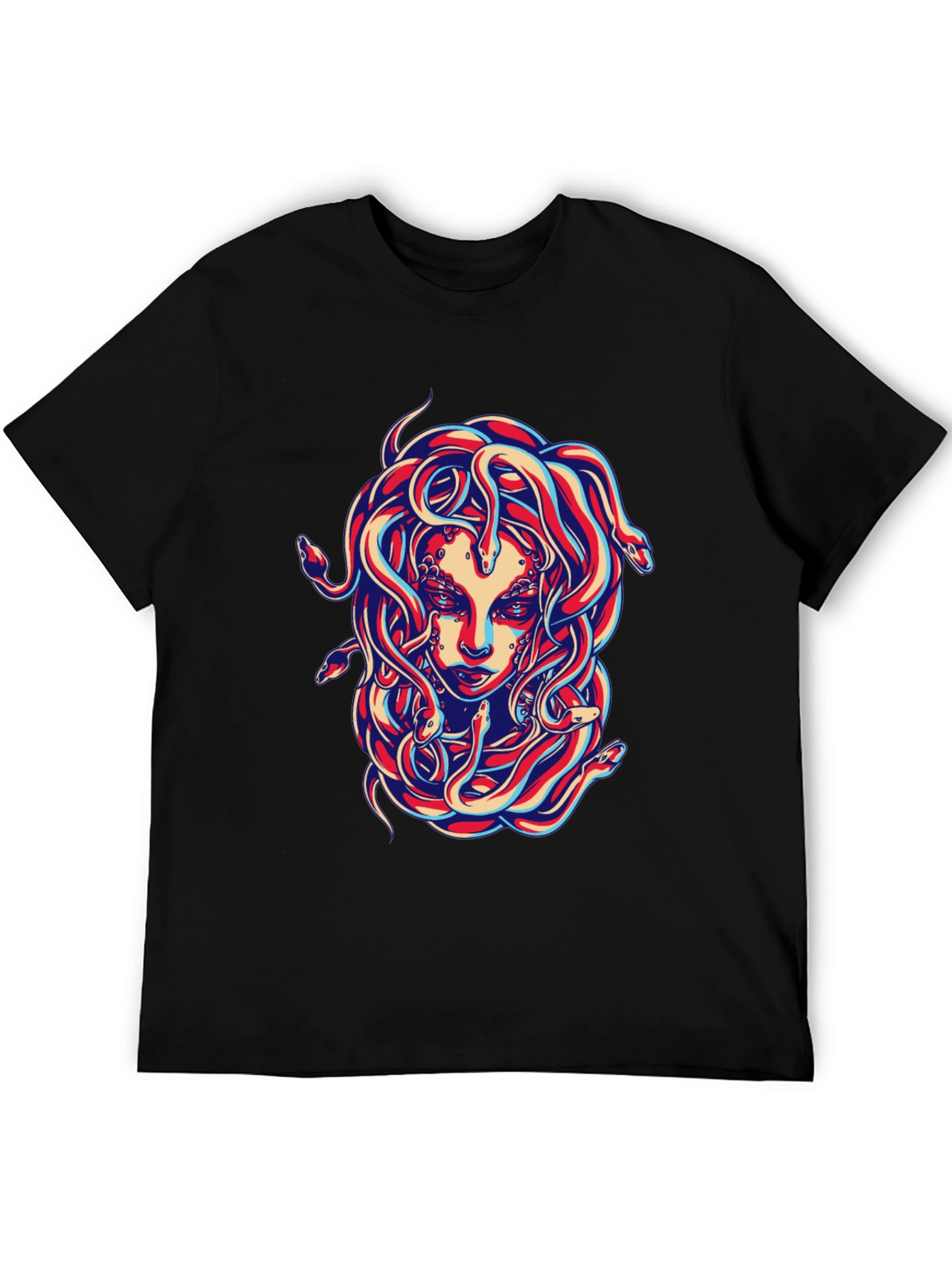 Medusa Graphic Tee - Bold Snake Design!