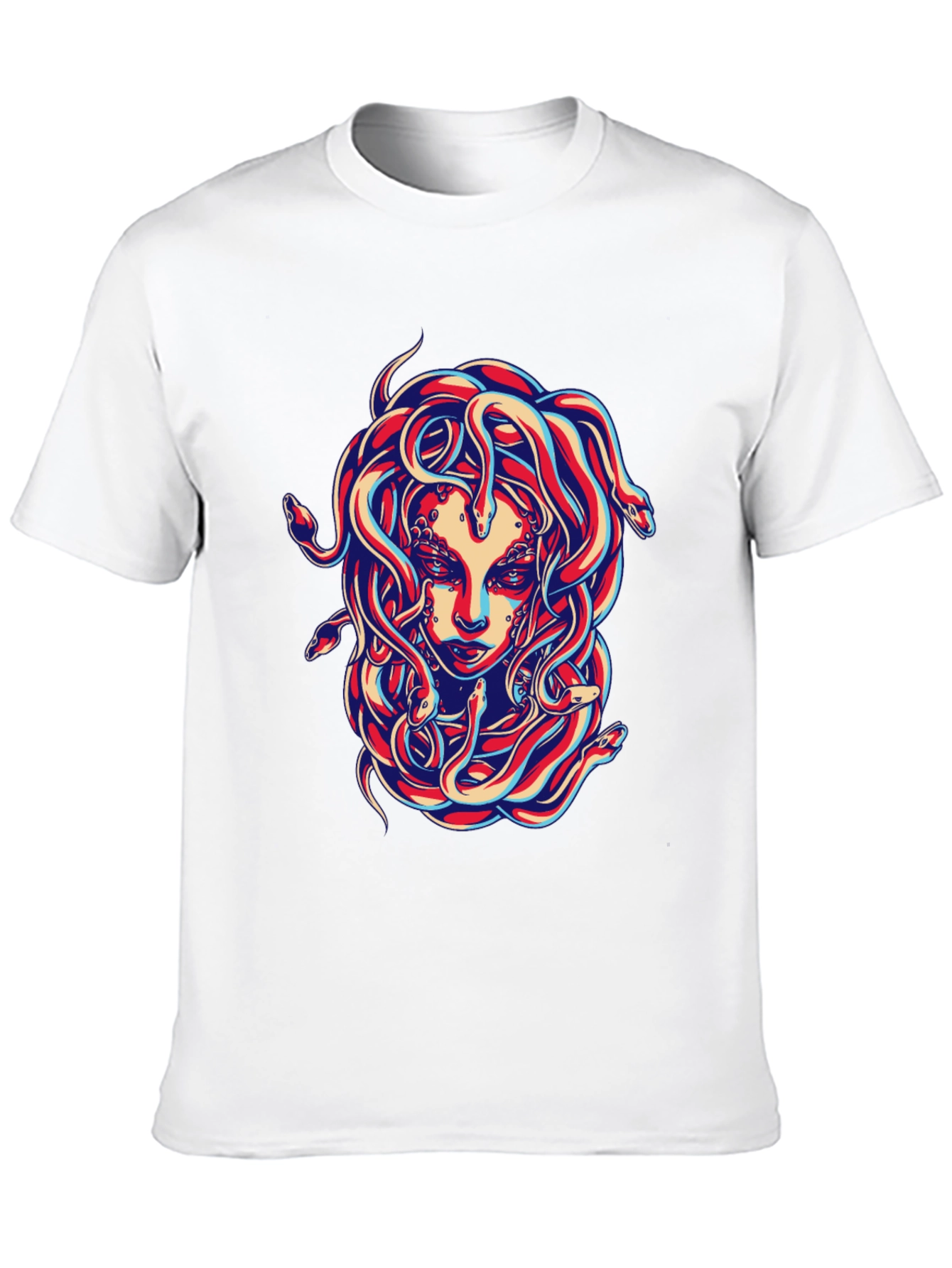 Medusa Graphic Tee - Bold Snake Design!