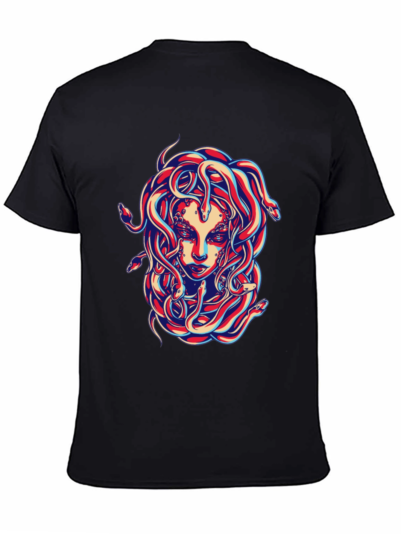 Medusa Graphic Tee - Bold Snake Design!