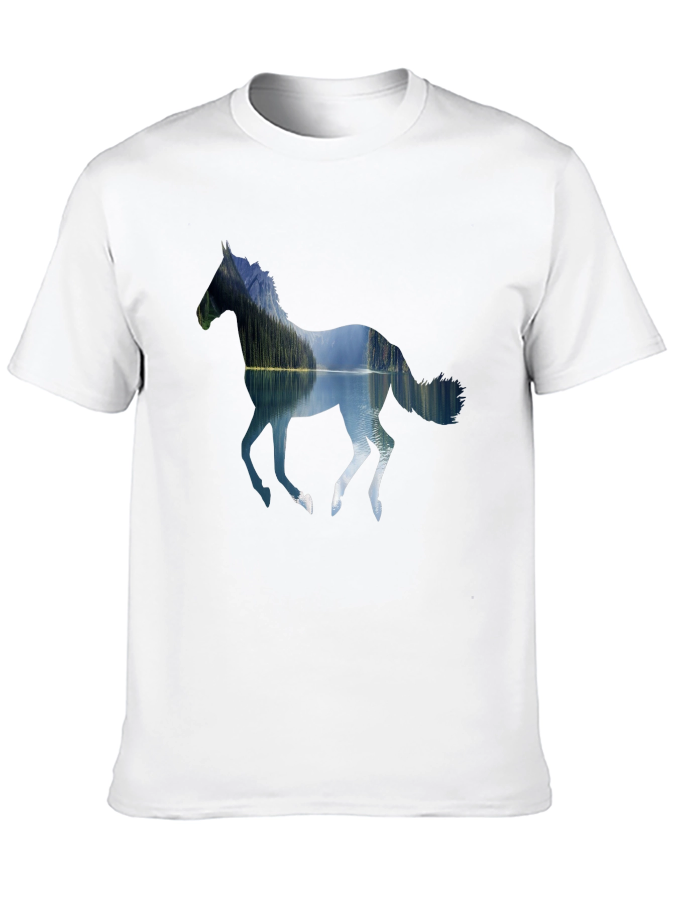 Nature Horse Black T-Shirt