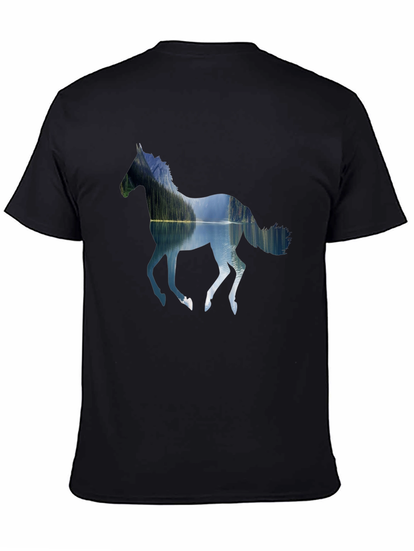 Nature Horse Black T-Shirt