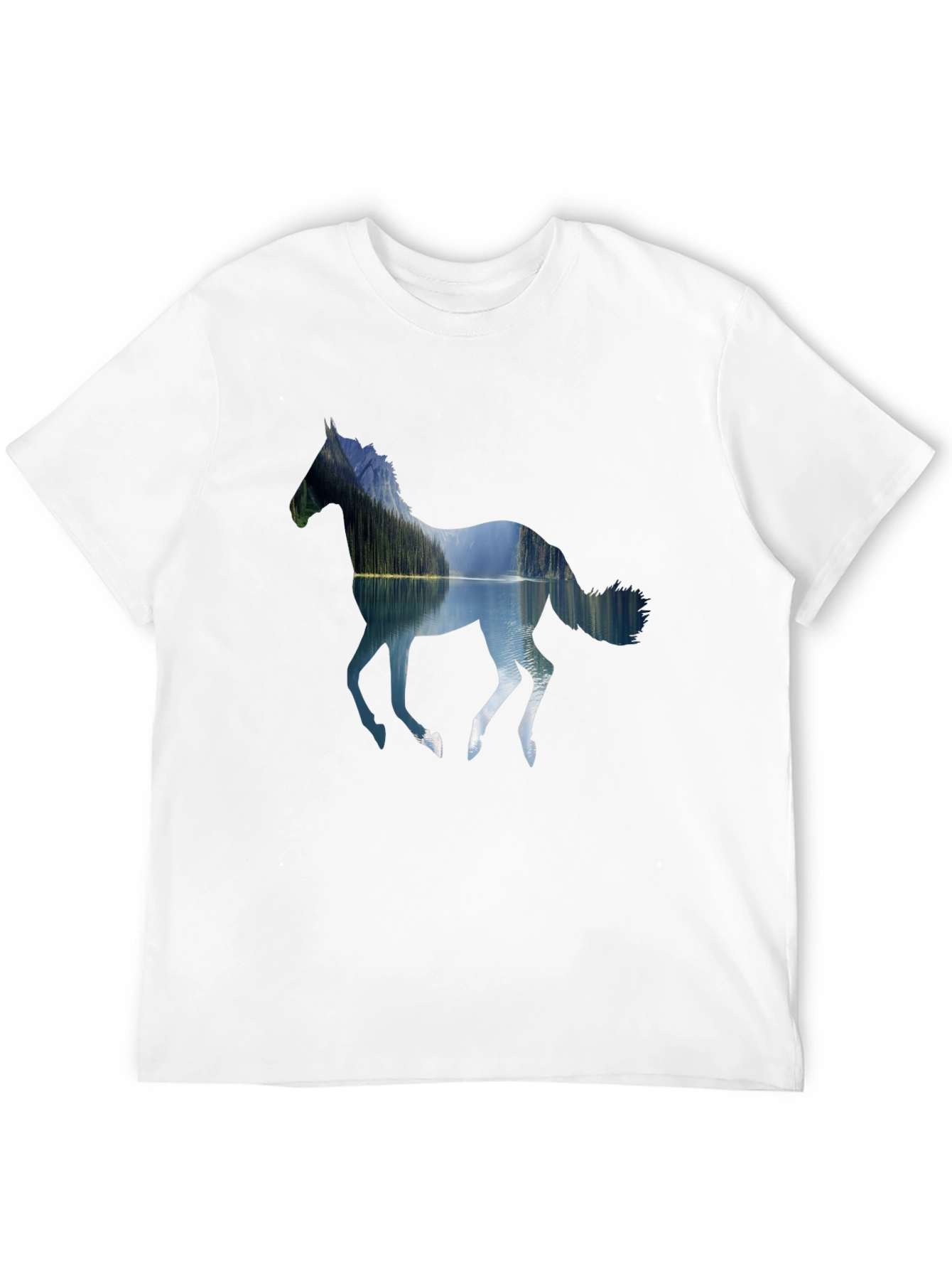 Nature Horse Black T-Shirt