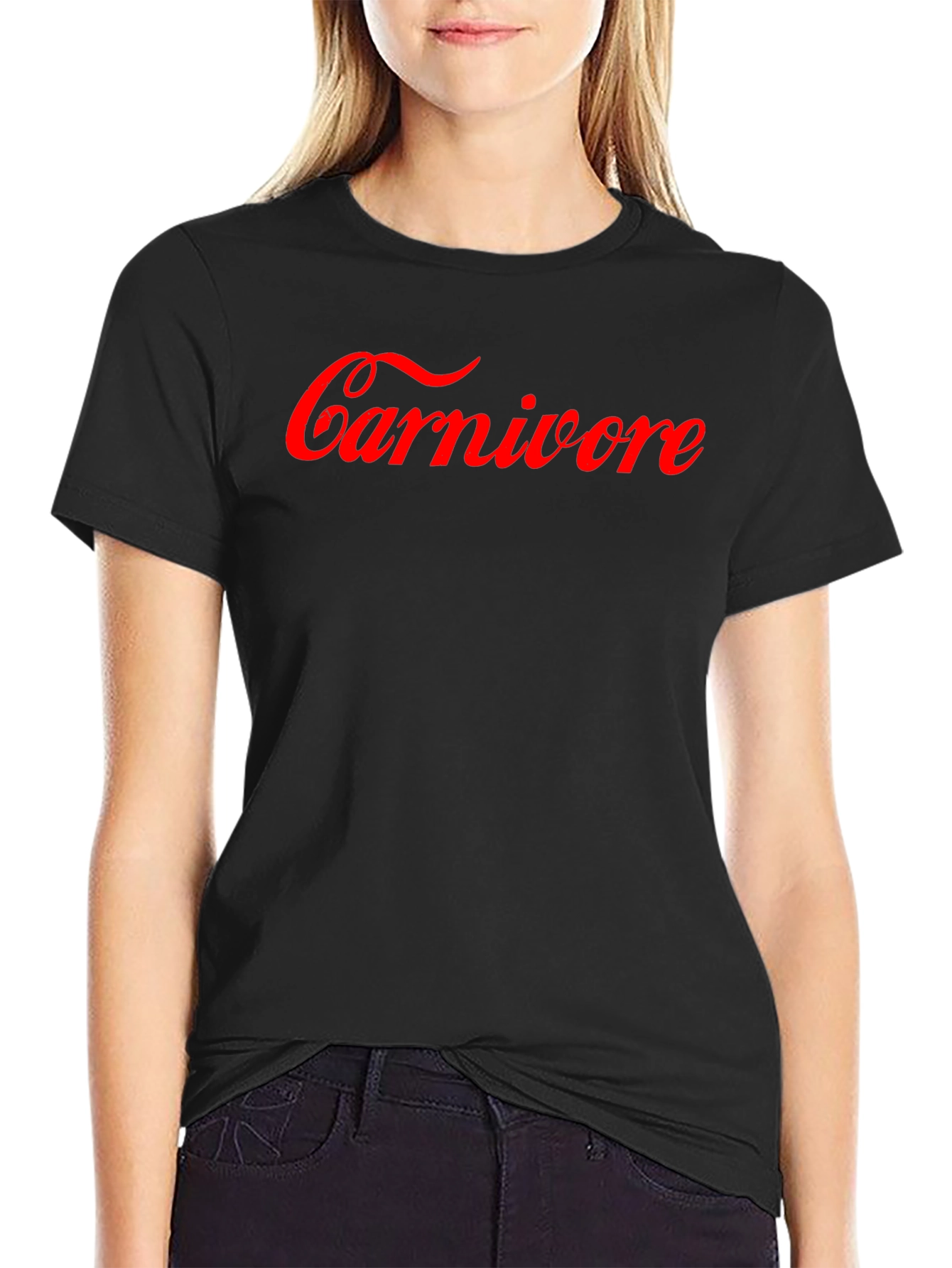 Carnivore Graphic T-Shirt - Bold Red Design