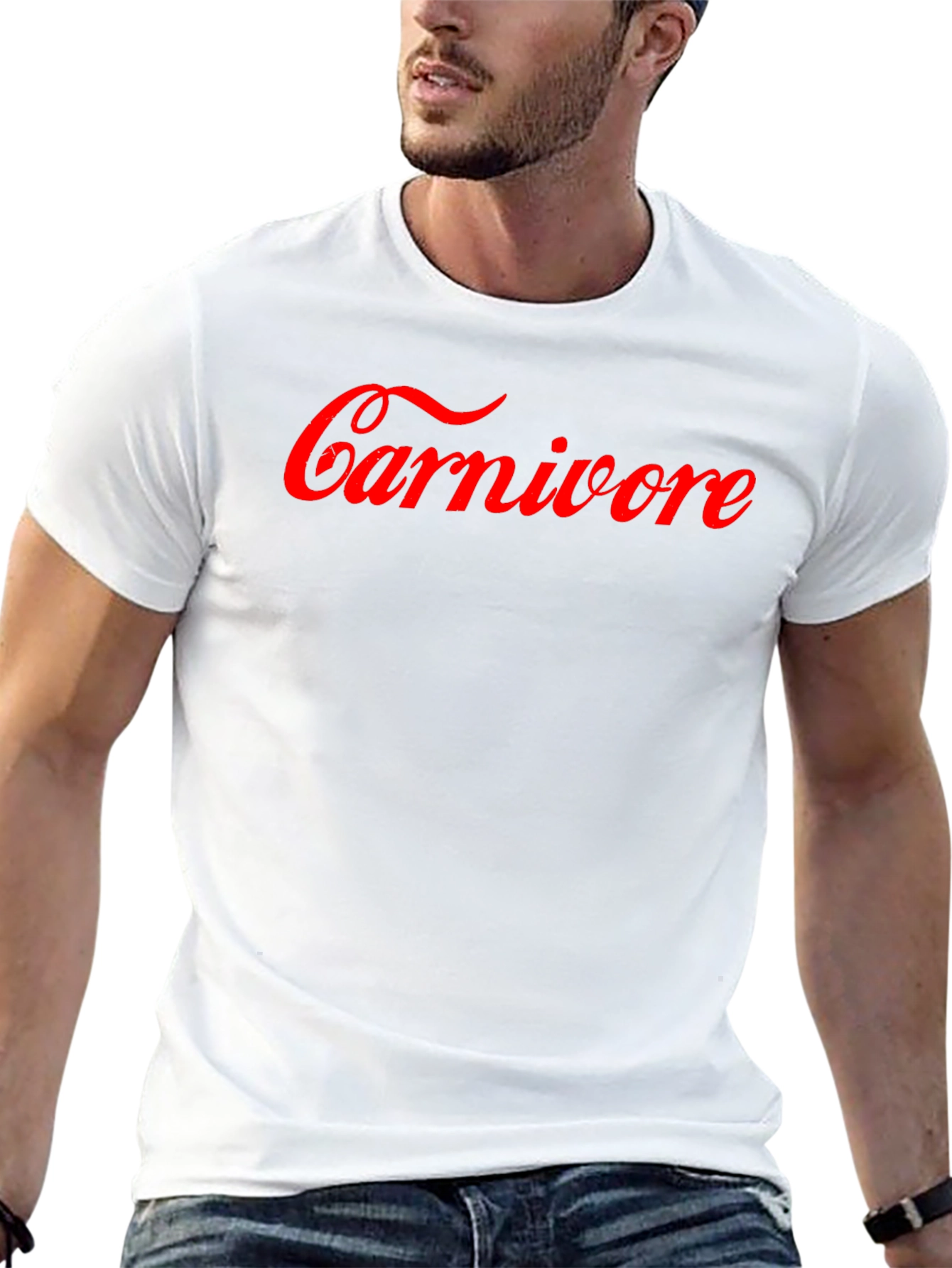 Carnivore Graphic T-Shirt - Bold Red Design
