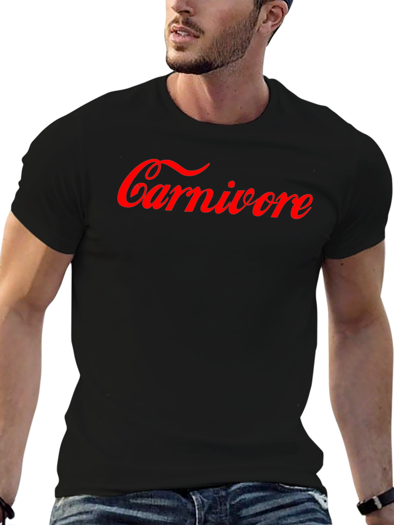 Carnivore Graphic T-Shirt - Bold Red Design