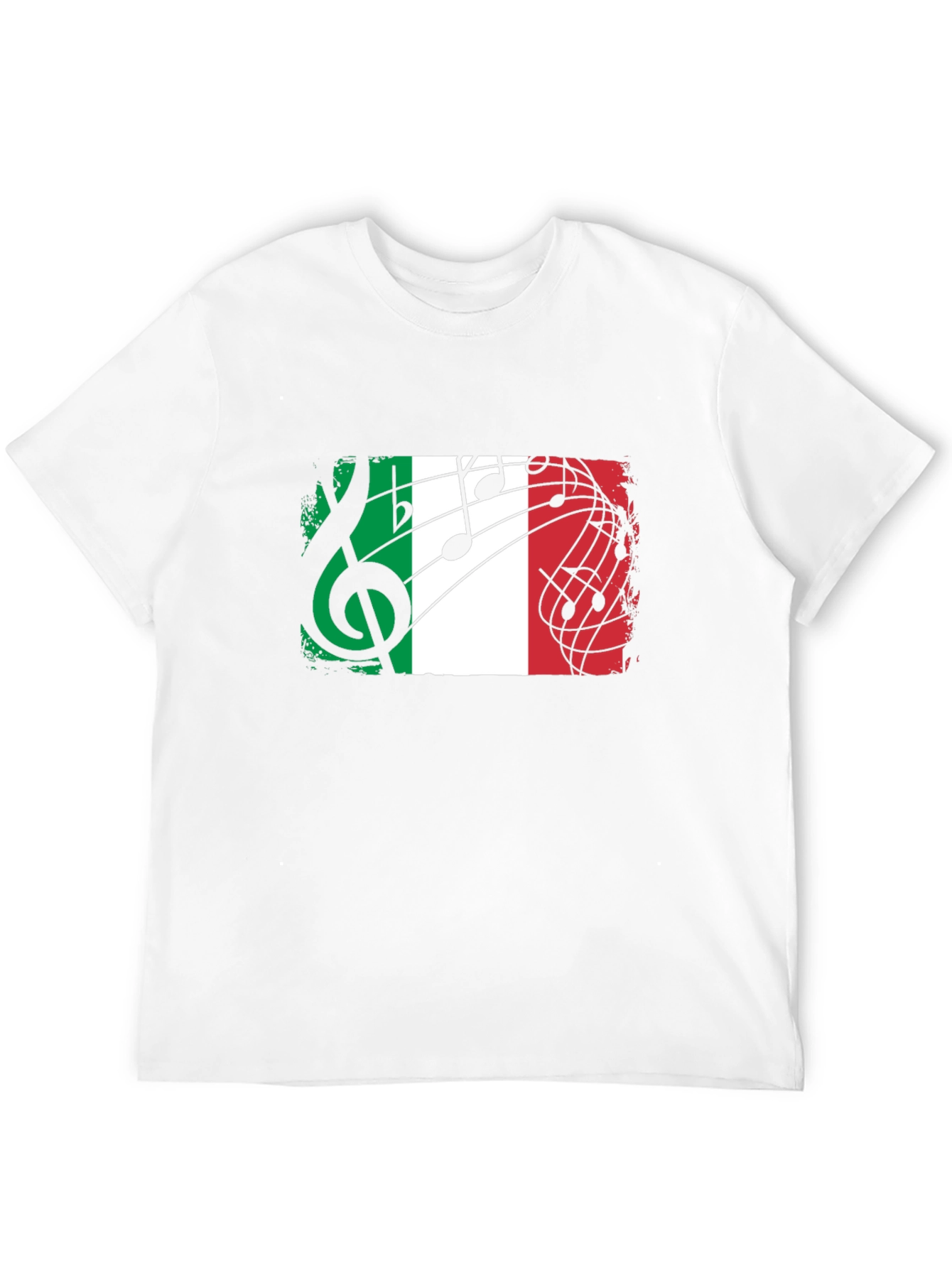 Italian Flag Music T-Shirt