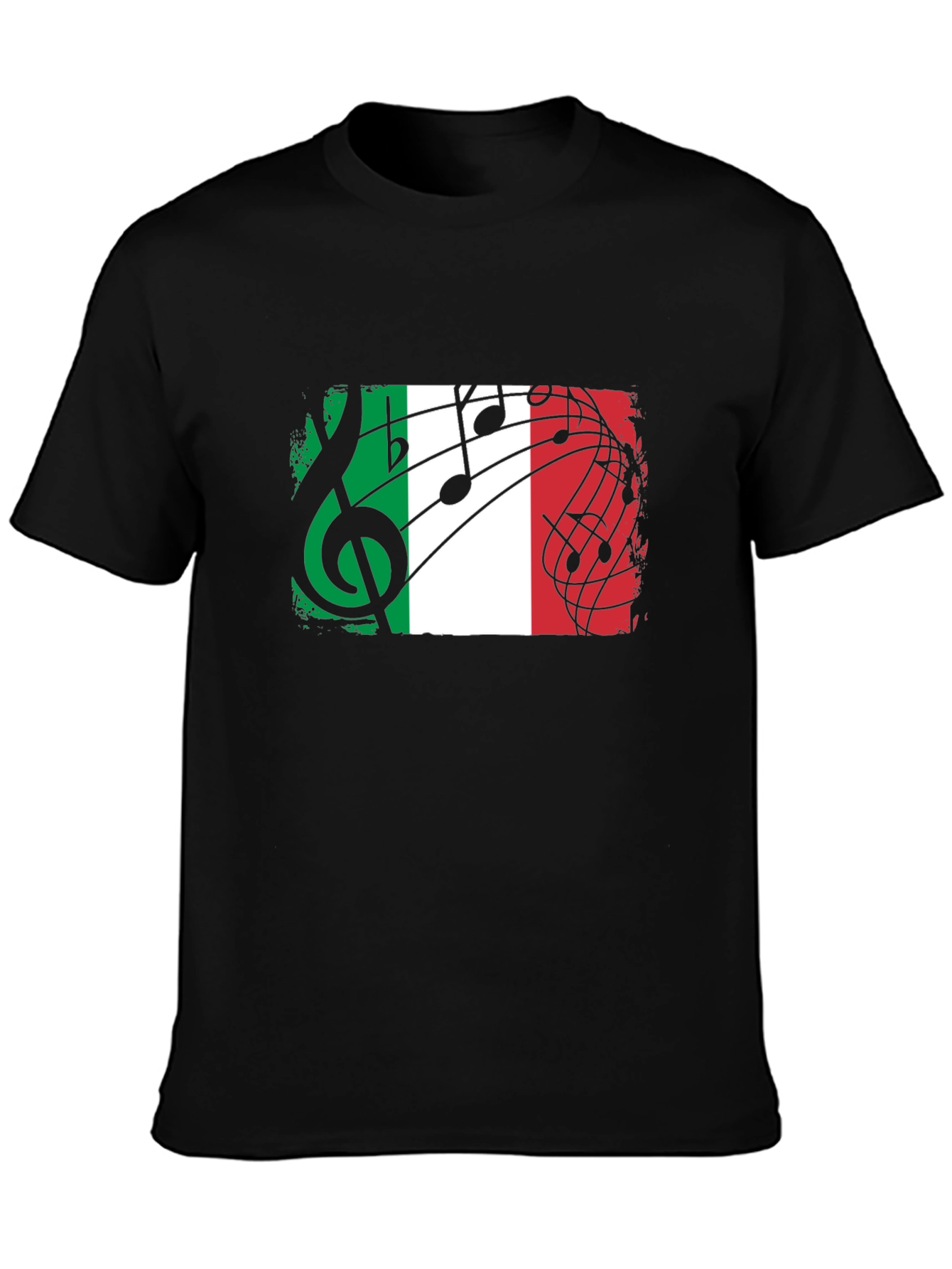Italian Flag Music T-Shirt